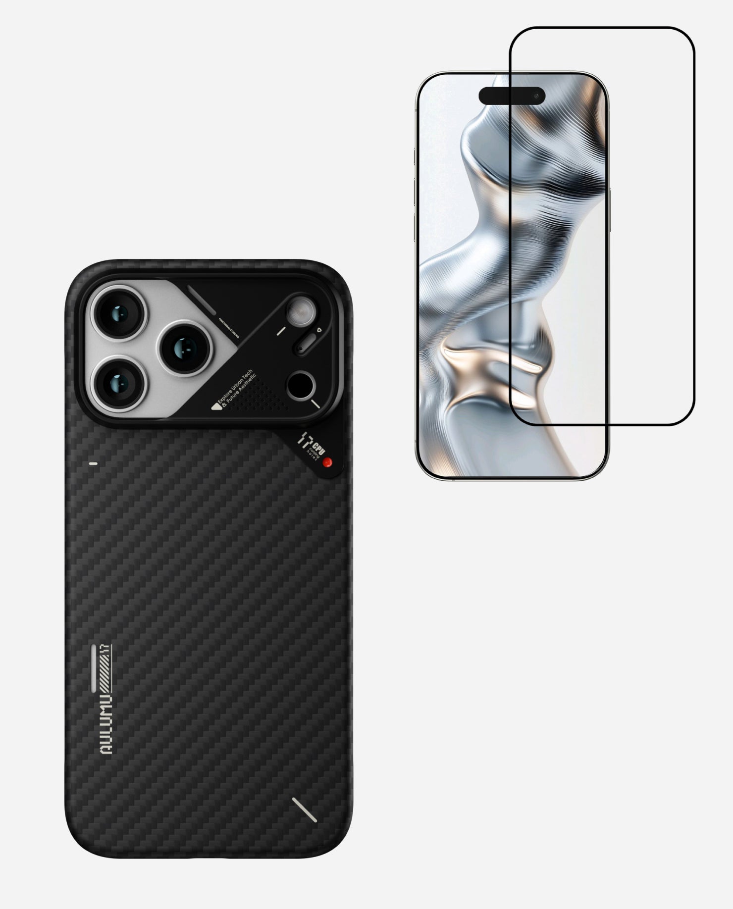 A17 Aramid Fiber Case for iPhone 17 Series & AF01 Crystal Clear Screen Protector