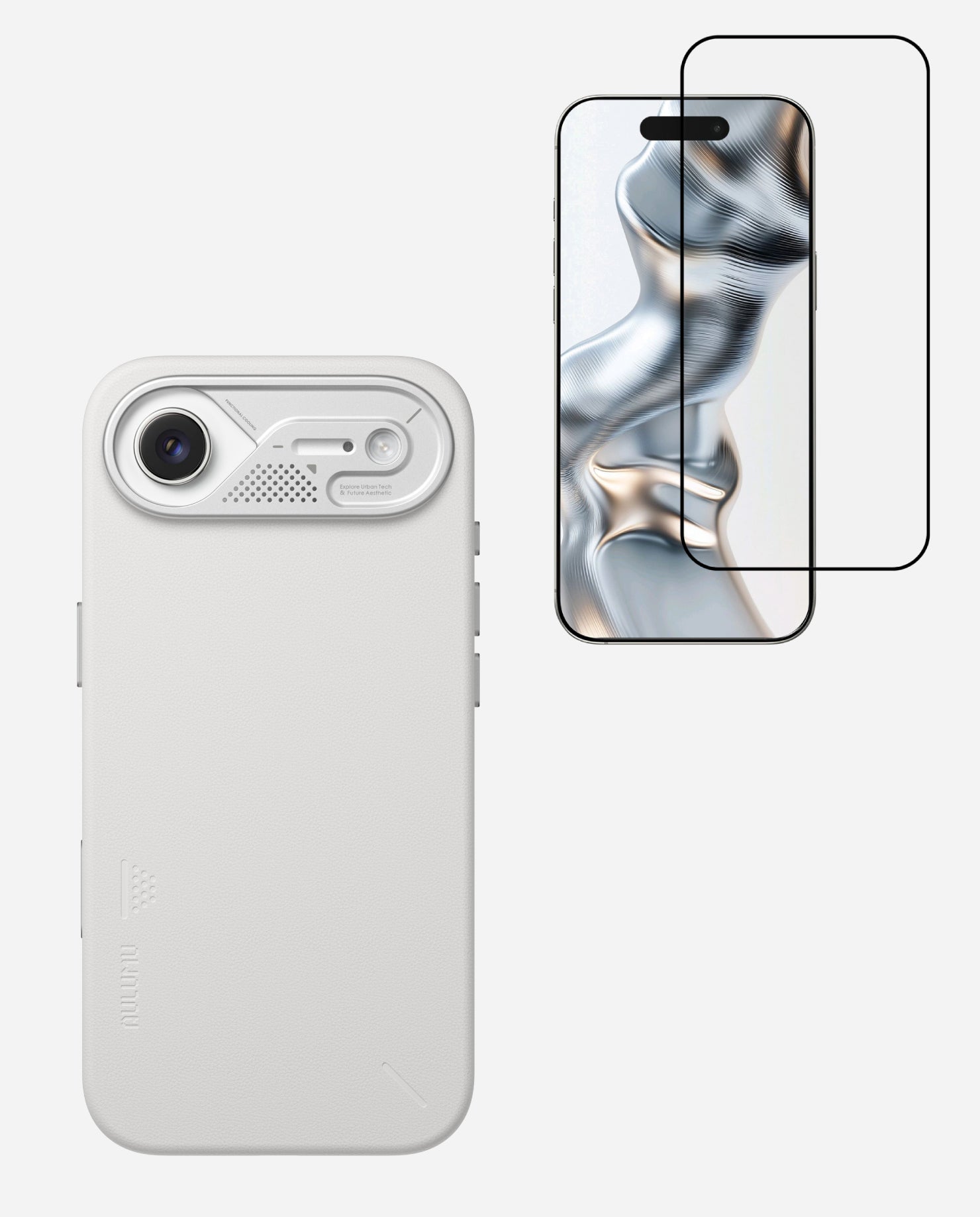 A17 Vegan Leather Case for iPhone 17 Series & AF01 Crystal Clear Screen Protector