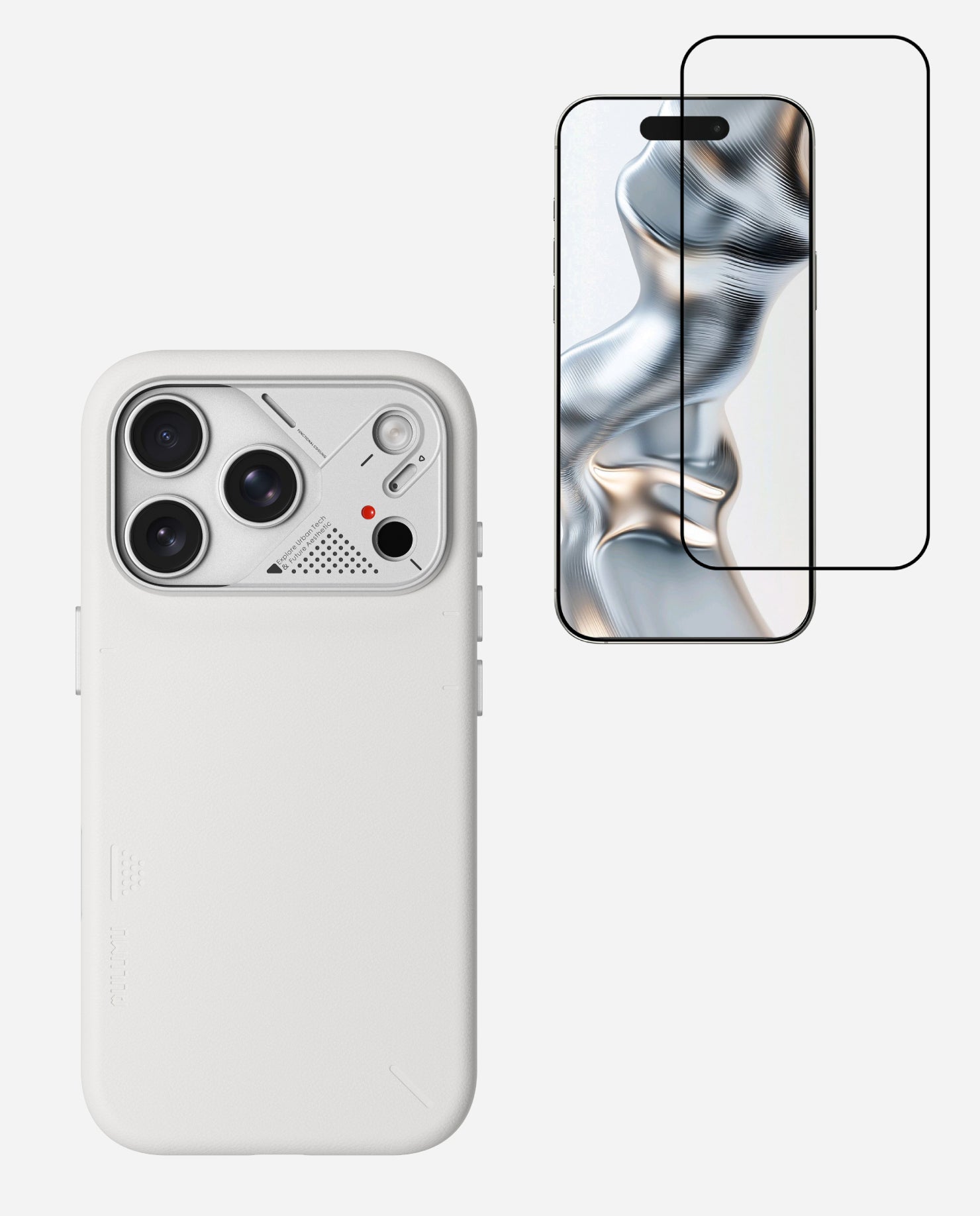 A17 Vegan Leather Case for iPhone 17 Series & AF01 Crystal Clear Screen Protector
