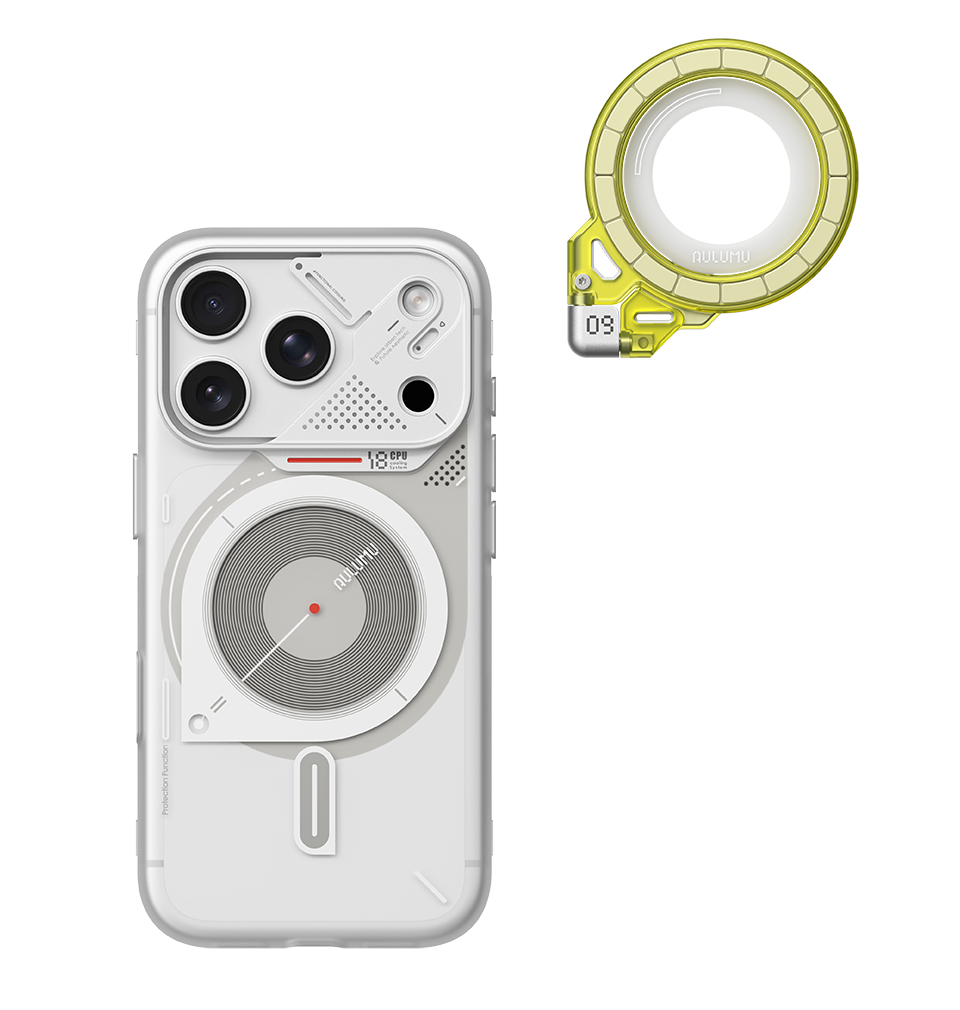 A18 iPhone 18/17 Series Frosted Case & G09 Ghost Infinite 360° Magnetic Stand