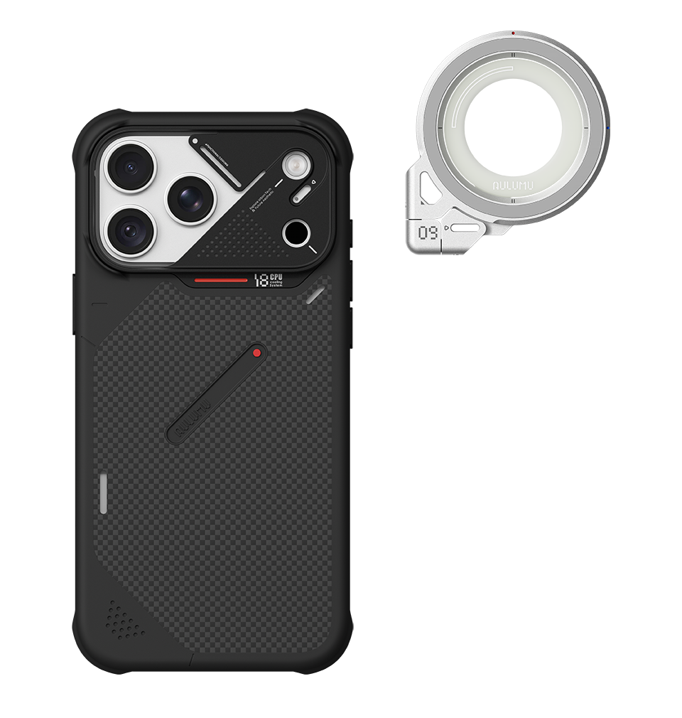 A18 iPhone 18/17 Series Armor Shockproof Aramid Fiber Case & G09 Infinite 360° Magnetic Stand