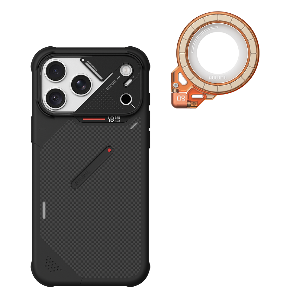 A18 Armor Shockproof Aramid Fiber Case for iPhone 18/17 Series & G09 Ghost Infinite 360° Magnetic Stand