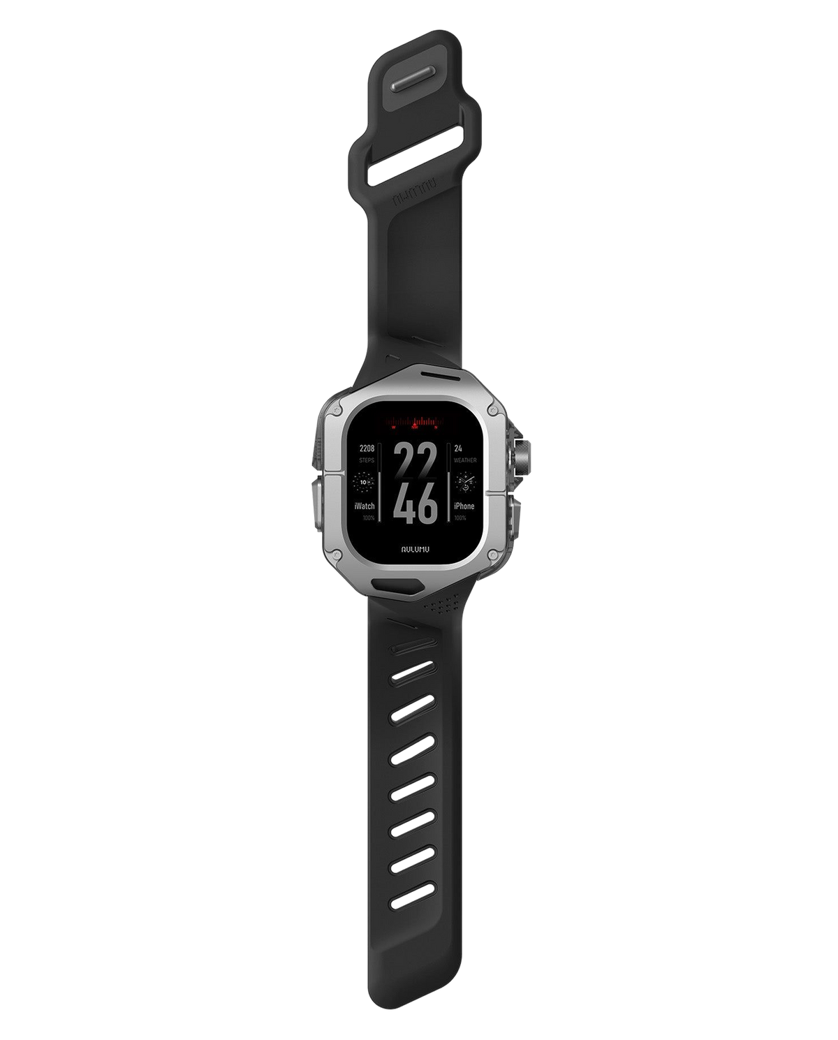 A01 Case with Band for Apple Watch Ultra 1/2/3 | Titanium Cover | FKM Band