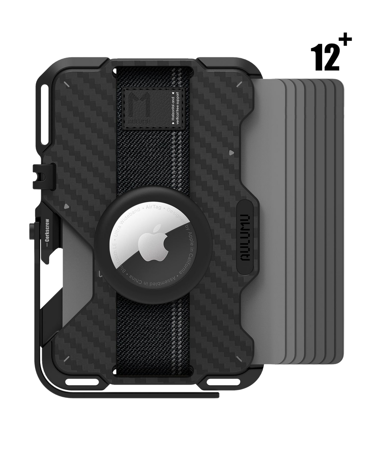 G03 Multi-Tool Magnetic Metal Wallet | Carbon Fiber Cover | Magnetic