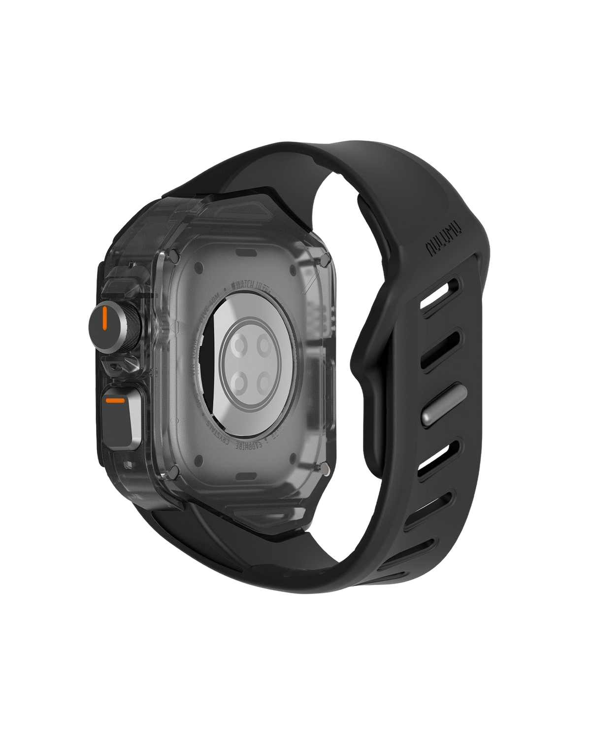 A01 Case with Band for Apple Watch Ultra 1/2/3 | Carbon Fiber Cover | FKM Band