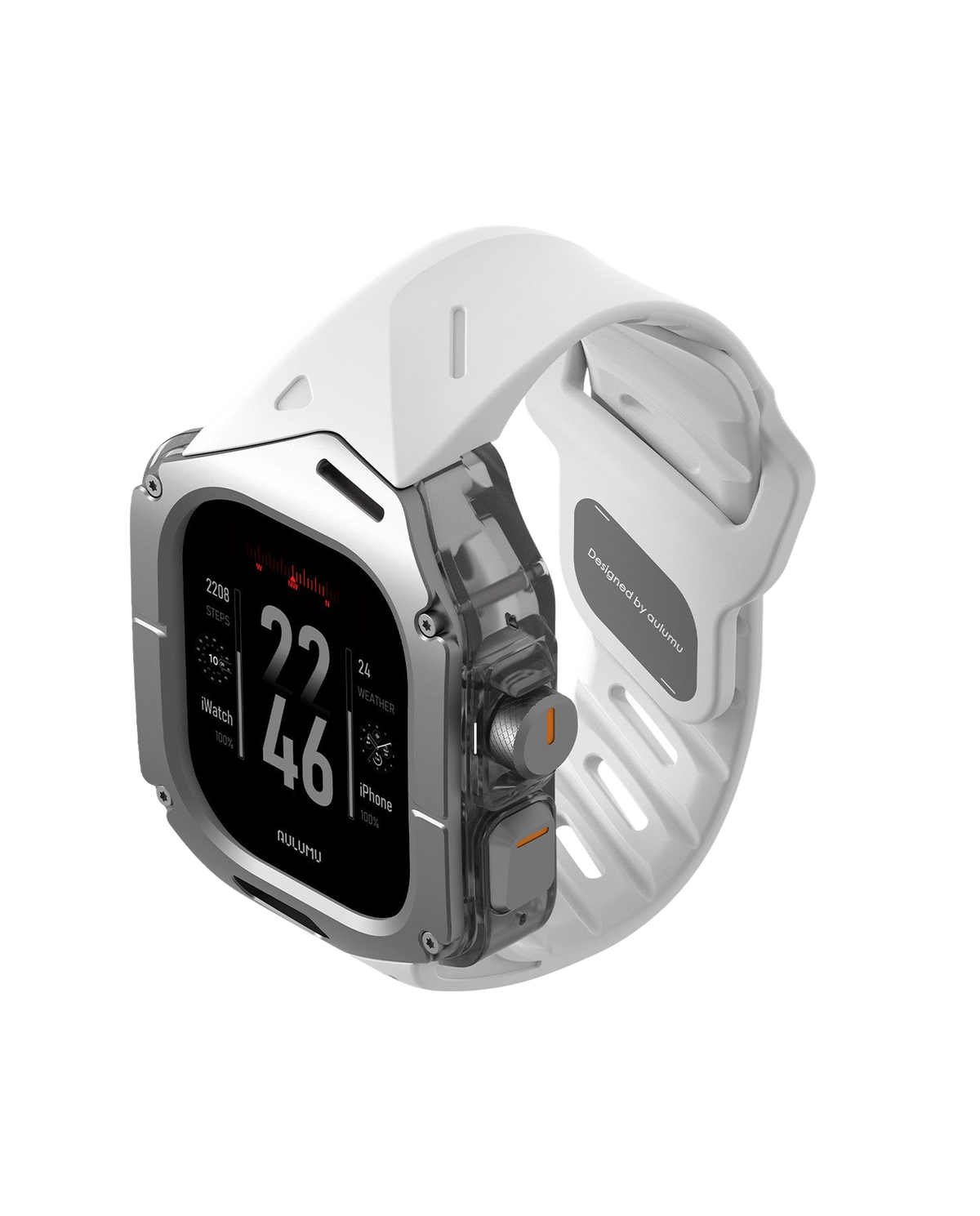 A01 Case with Band for Apple Watch Ultra 1/2/3 | Titanium Cover | FKM Band