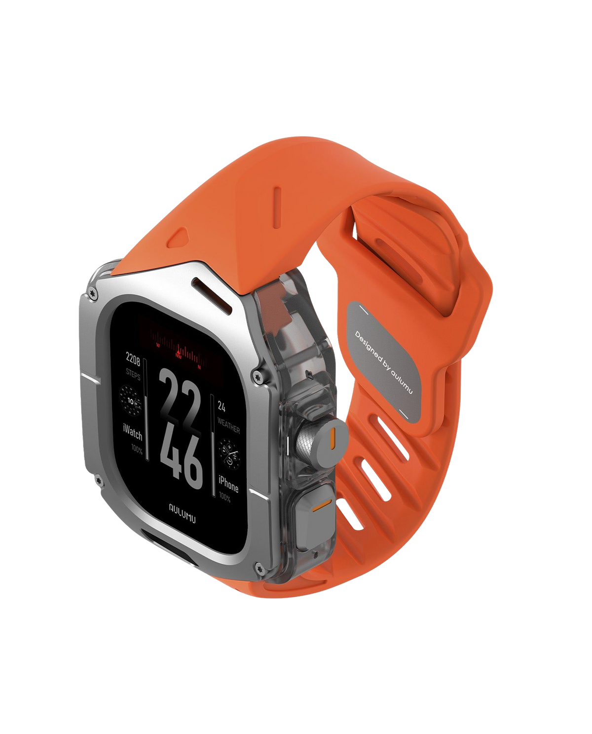 A01 Case with Band for Apple Watch Ultra 1/2/3 | Titanium Cover | FKM Band