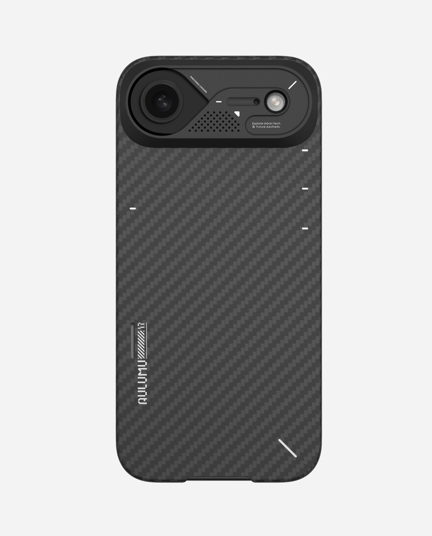 AULUMU A17 aramid fiber case for iPhone 17 Air with PC camera frame design