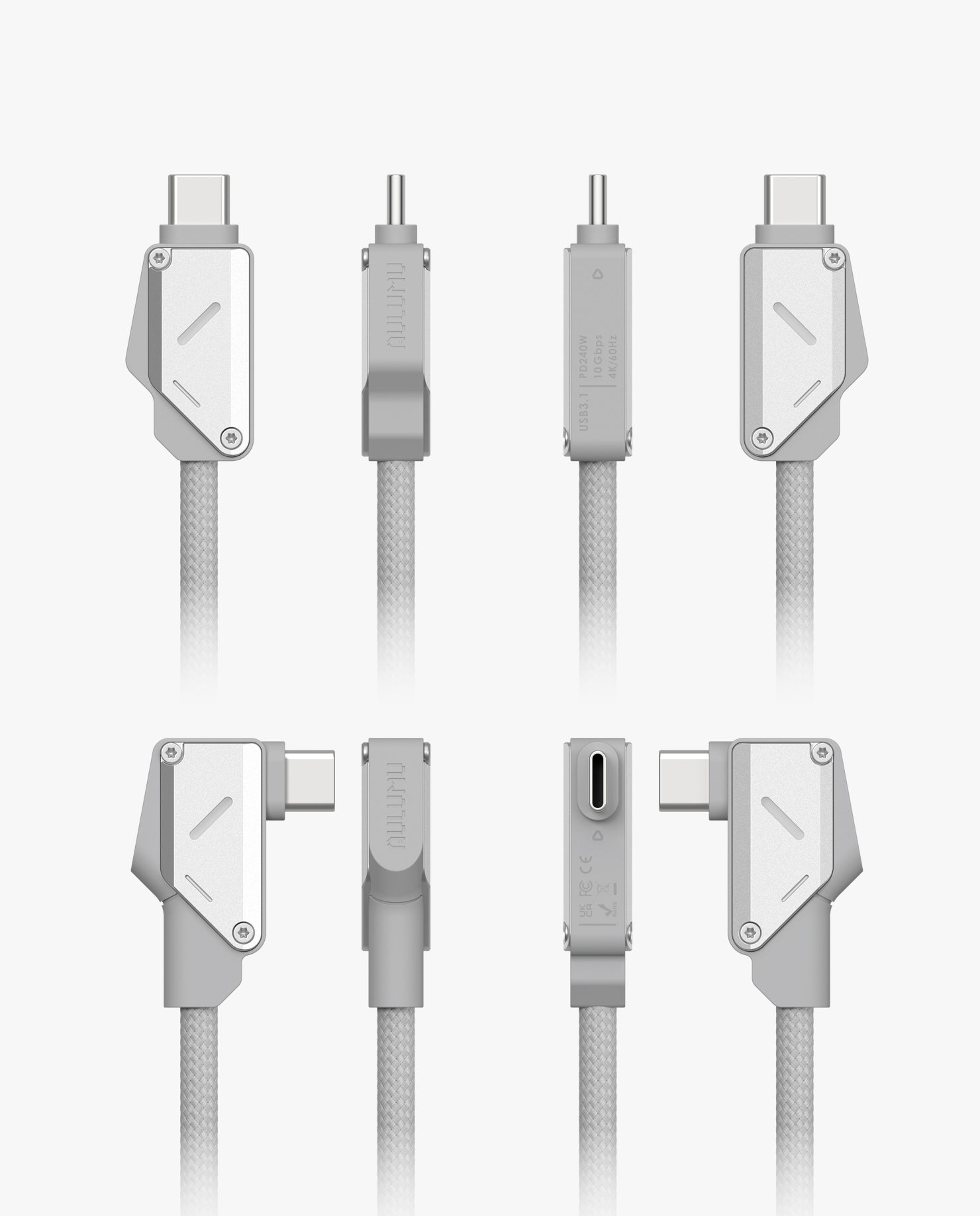 AULUMU M07 240W USB‑C cable featuring a braided exterior
