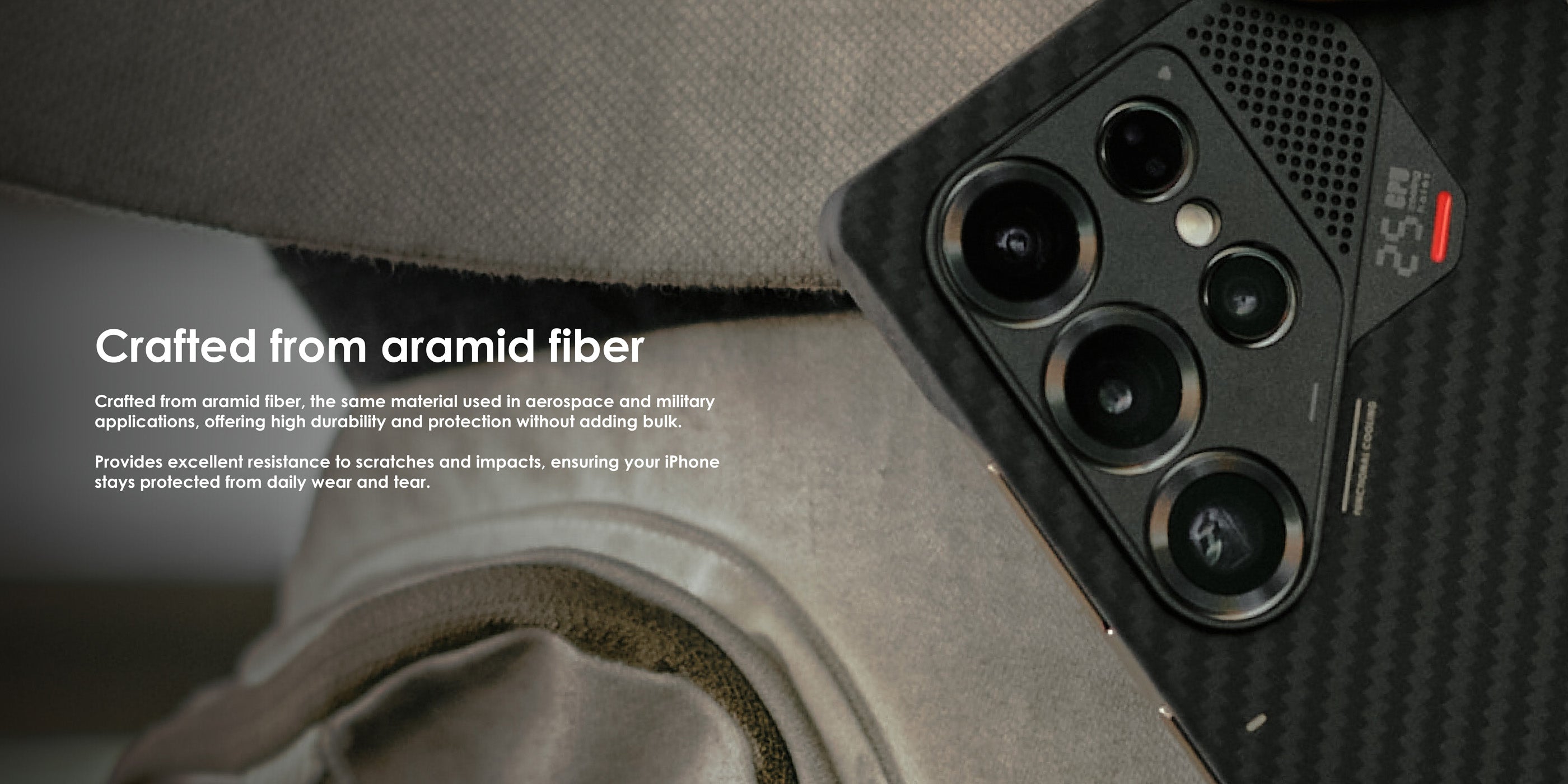 Crafted from aramid fiber