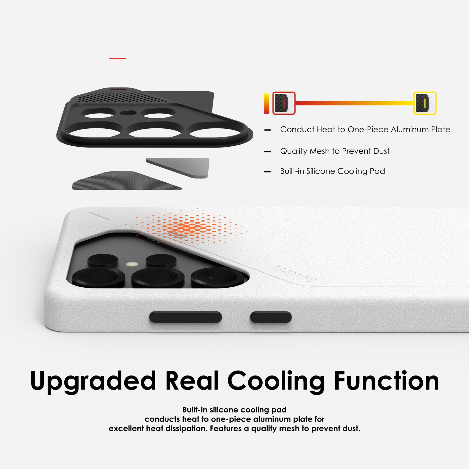 S25 Vegan Leather Case for Samsung Galaxy S25 Ultra | Real Cooling | MagSafe upgraded real cooling function