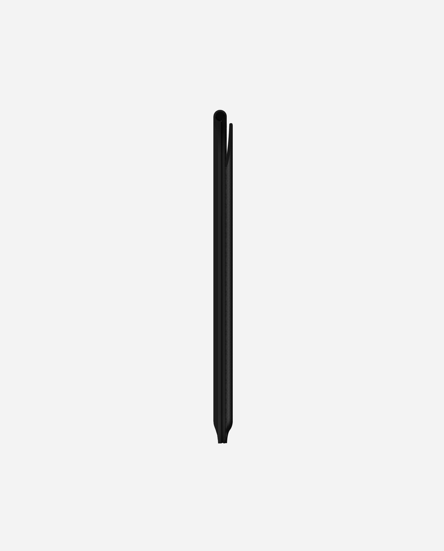Side profile of AULUMU G02 Magnetic Flip Wallet highlighting its ultra-slim bi-fold design.
