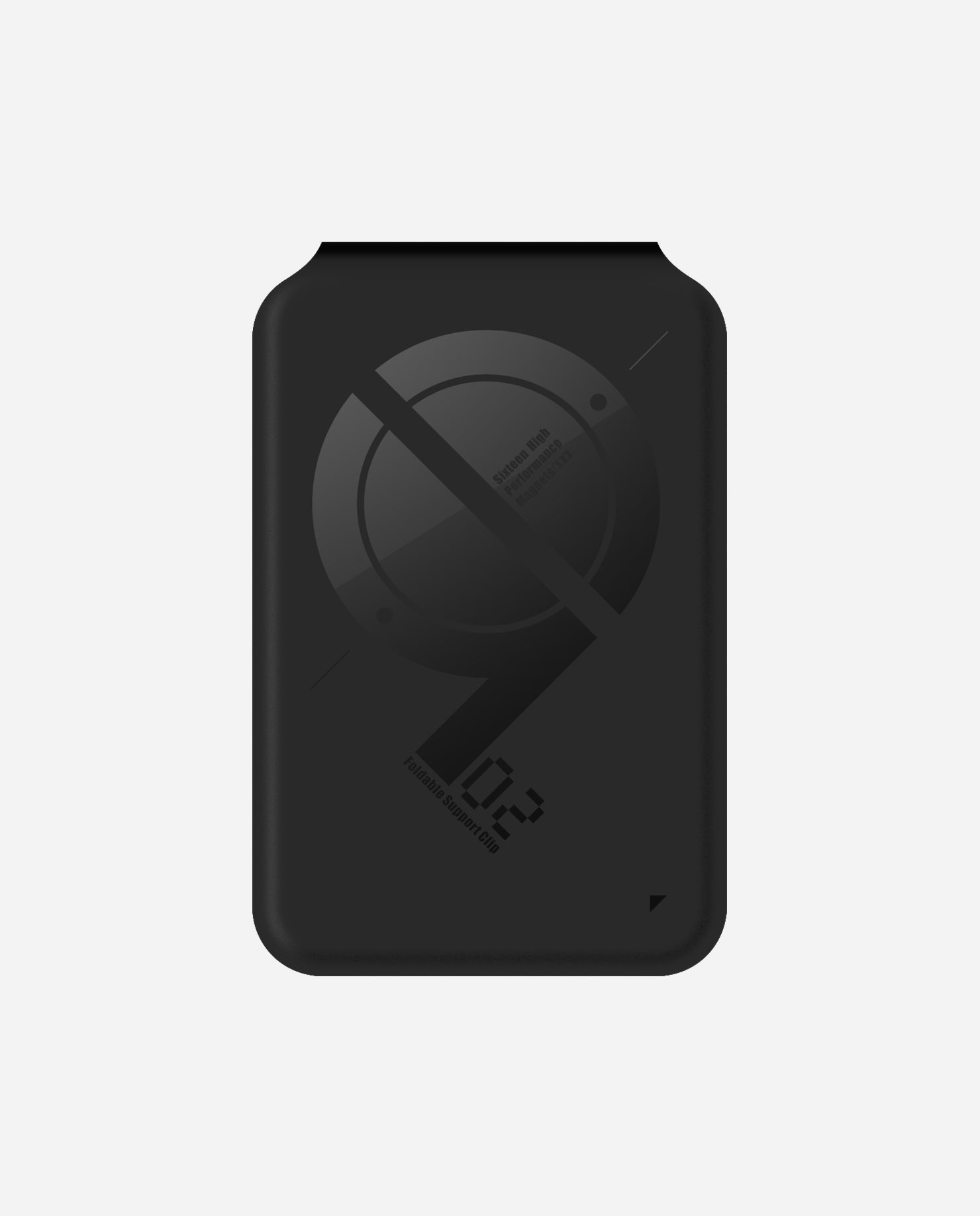 Back of AULUMU G02 Magnetic Flip Wallet with circular MagSafe magnet layout graphic.