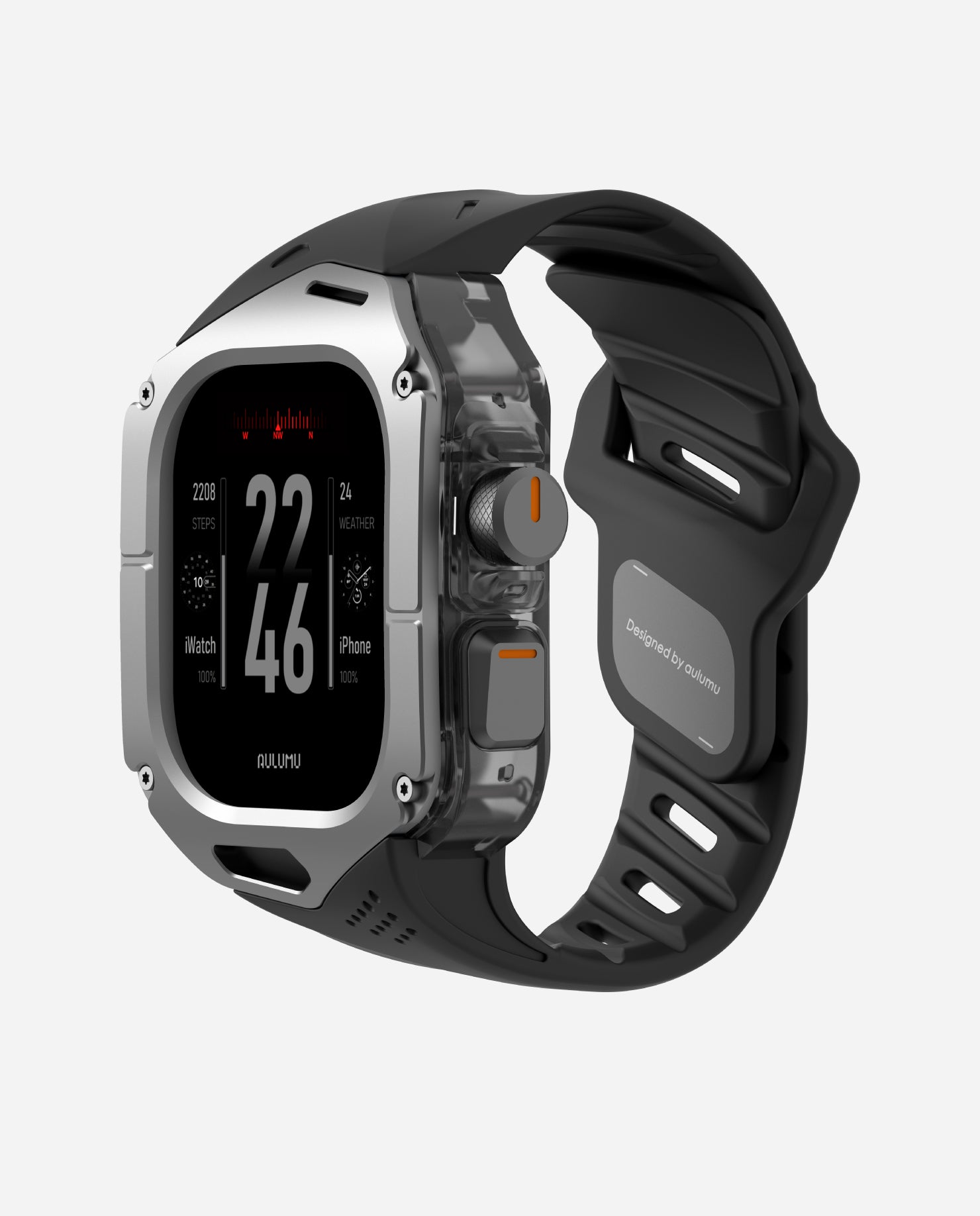 AULUMU A01 rugged Apple Watch cover and strap providing robust protection for daily wear.
