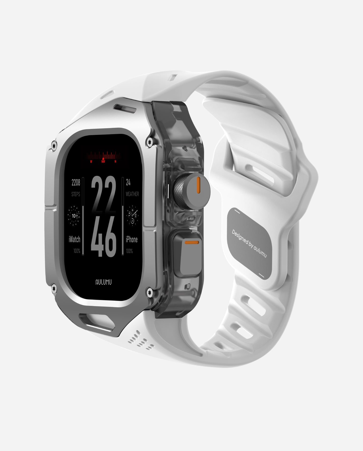 AULUMU A01 rugged Apple Watch cover and strap providing robust protection for daily wear.
