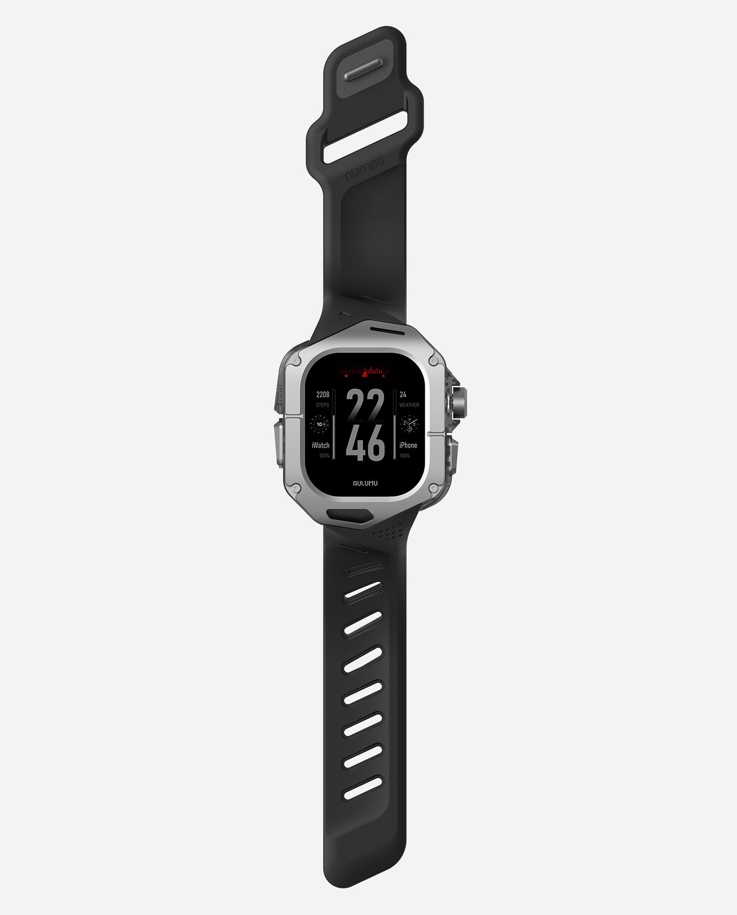 A01 Case with Band for Apple Watch Ultra 1/2/3 | Titanium Cover | FKM Band