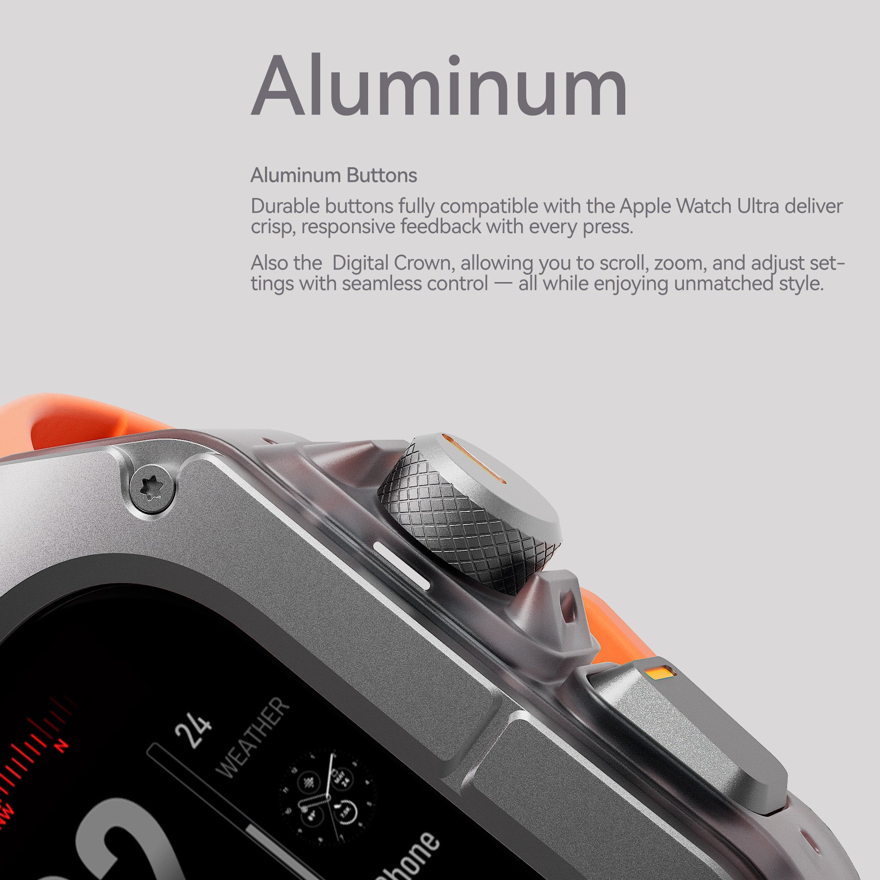 aluminum buttons
