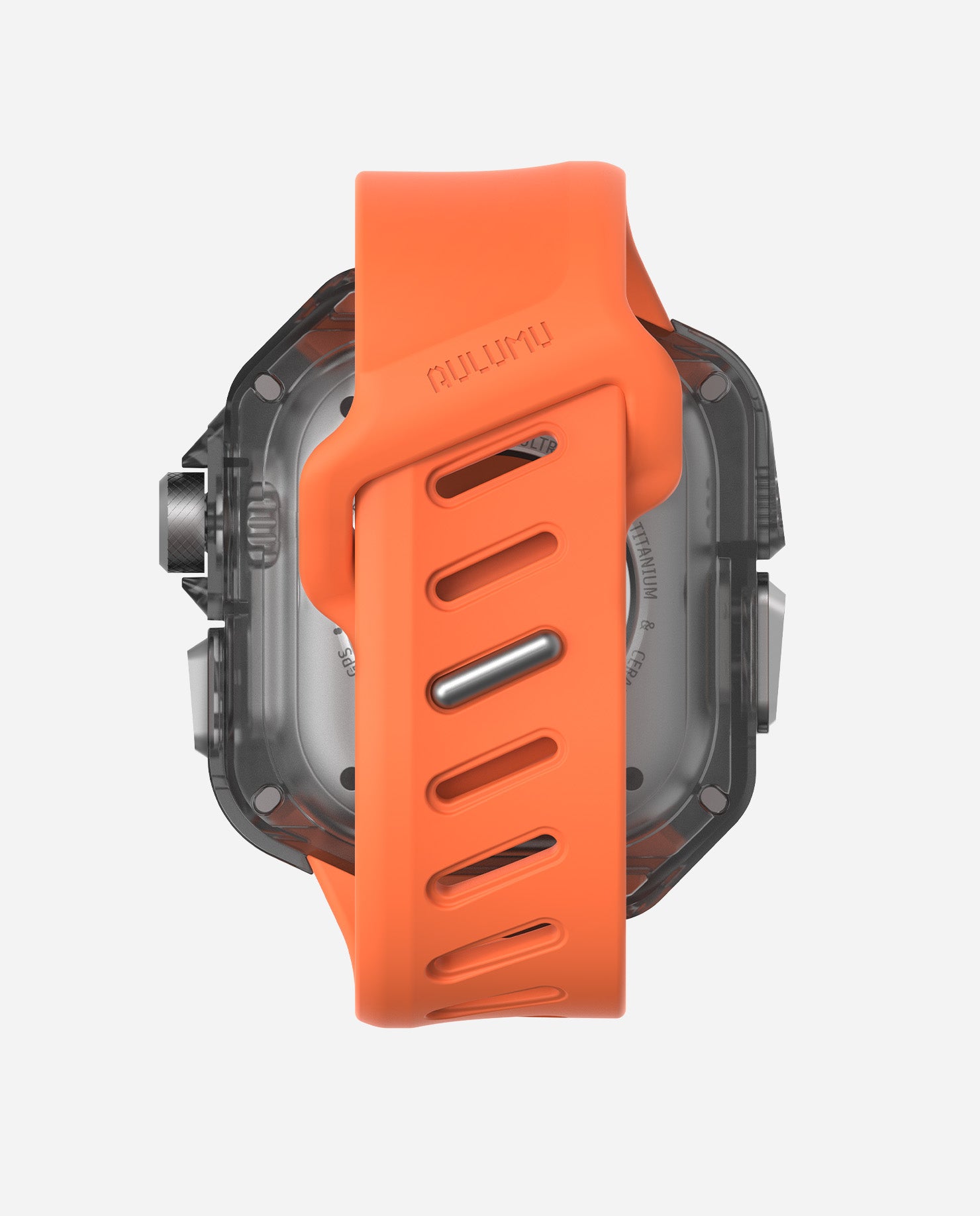 A01 Case with Band for Apple Watch Ultra 1/2/3 | Titanium Cover | FKM Band