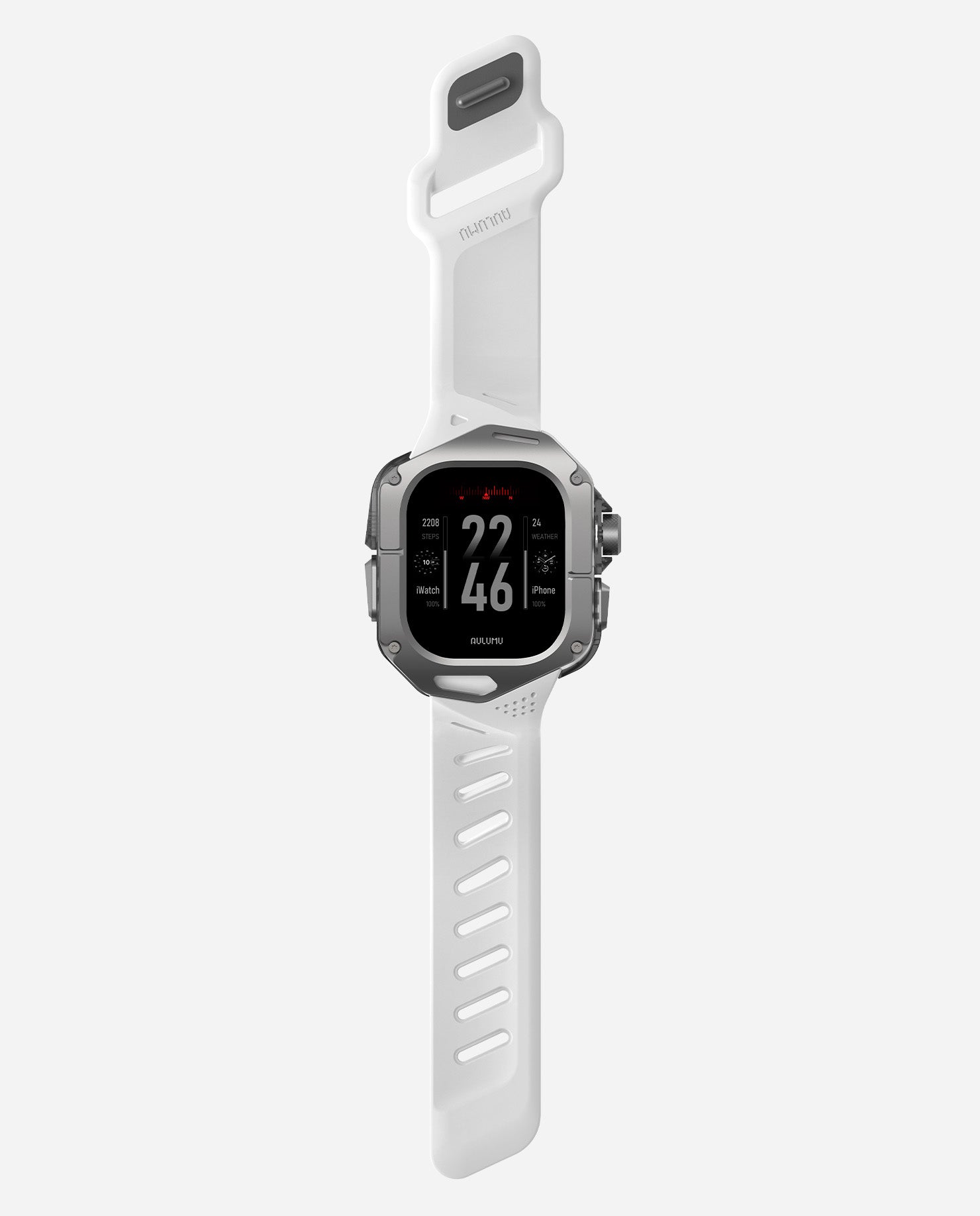 A01 Case with Band for Apple Watch Ultra 1/2/3 | Titanium Cover | FKM Band