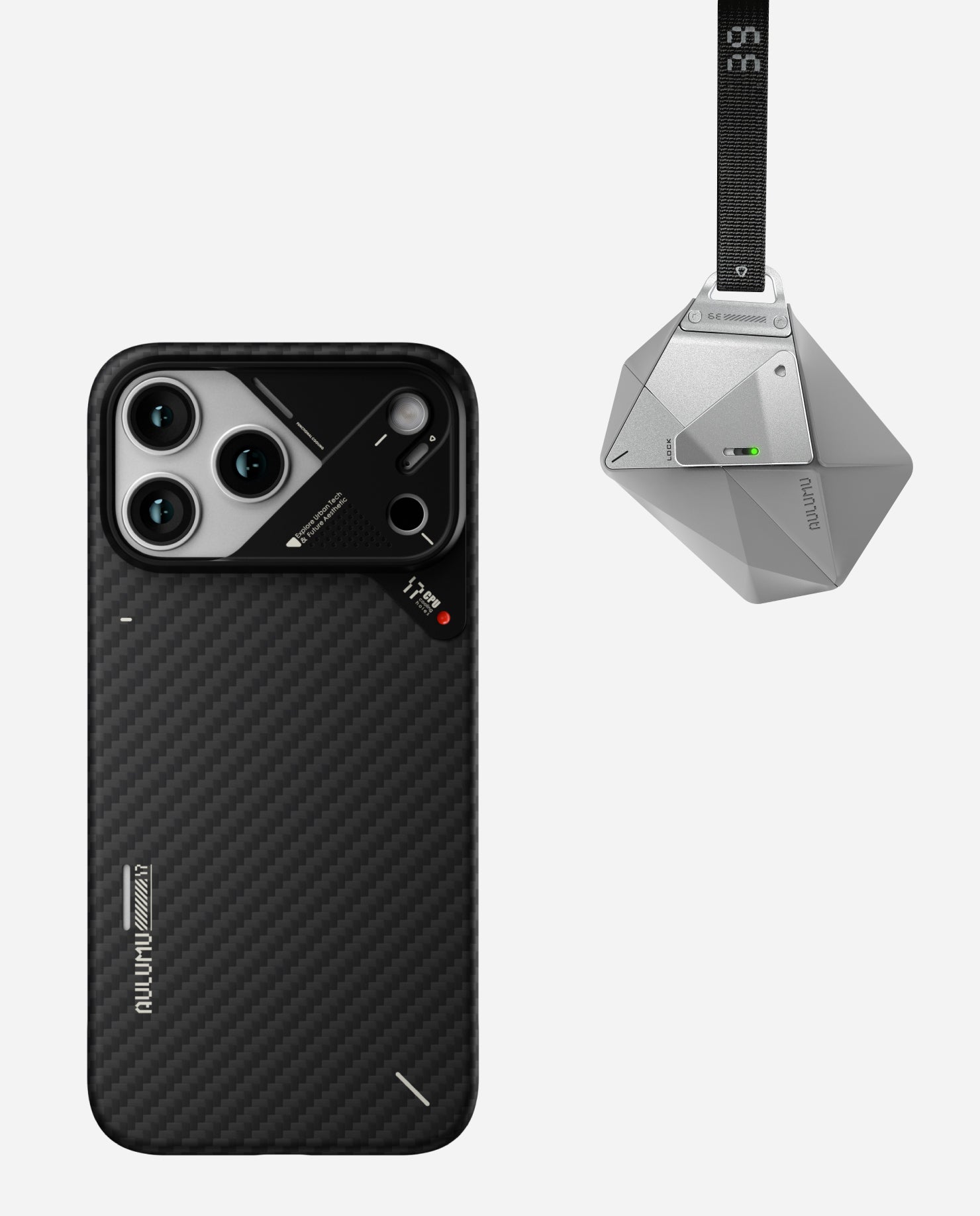 A17 Aramid Fiber Case for iPhone 17 Series & A39 Geometric Case for AirPods Pro 3