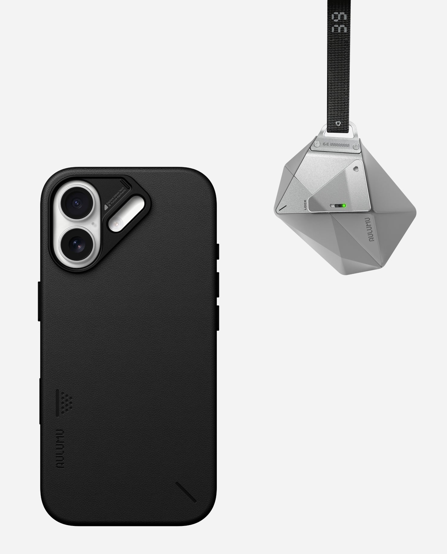 A17 Vegan Leather Case for iPhone 17 Series & A39 Geometric Case for AirPods Pro 3