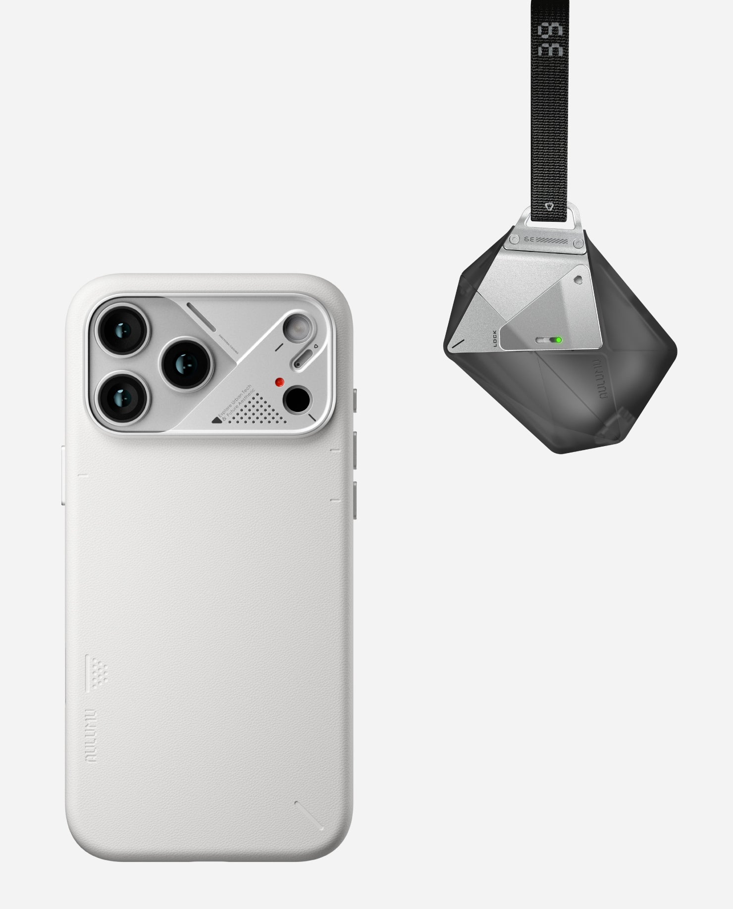 A17 Vegan Leather Case for iPhone 17 Series & A39 Geometric Case for AirPods Pro 3