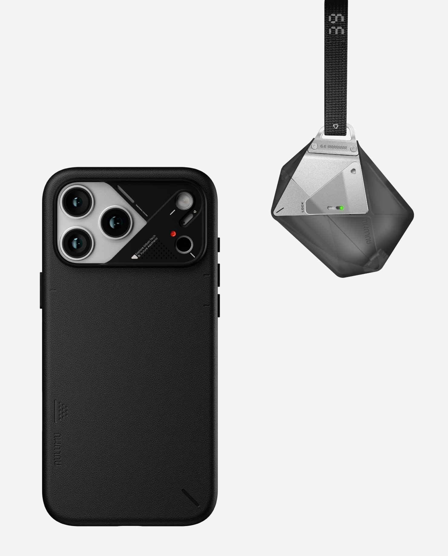 A17 Vegan Leather Case for iPhone 17 Series & A39 Geometric Case for AirPods Pro 3