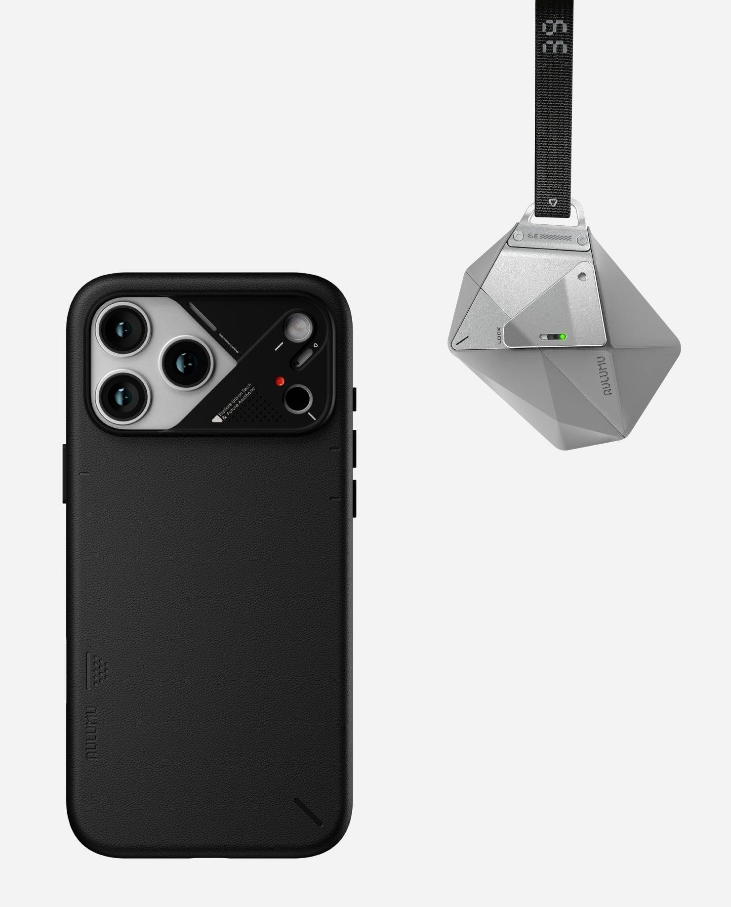 A17 Vegan Leather Case for iPhone 17 Series & A39 Geometric Case for AirPods Pro 3