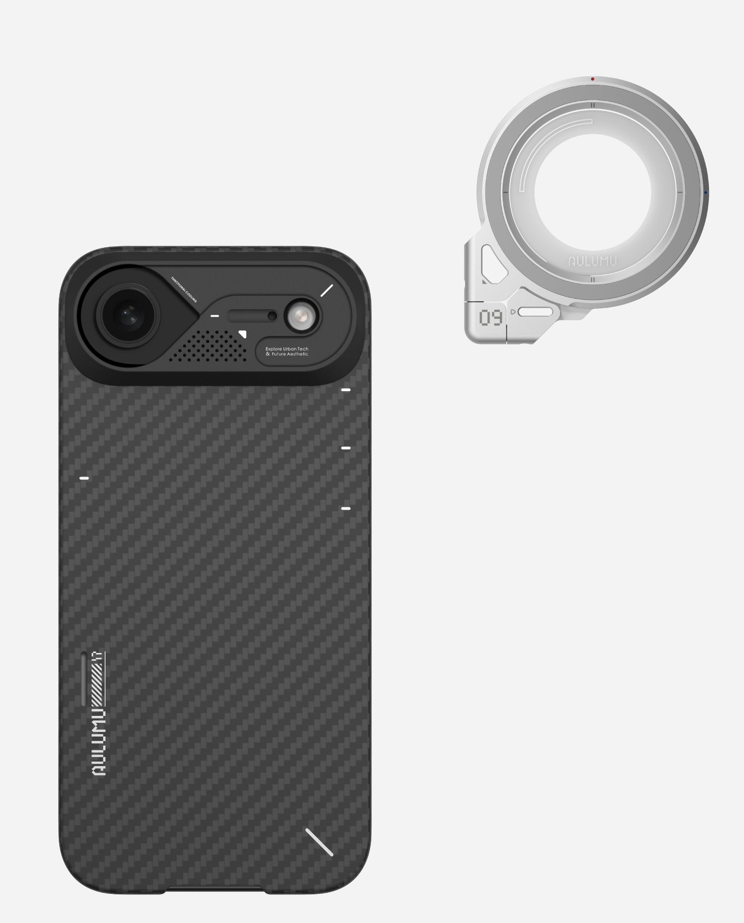 A17 iPhone 17 Series Aramid Fiber Case & G09 Infinite 360° Magnetic Stand