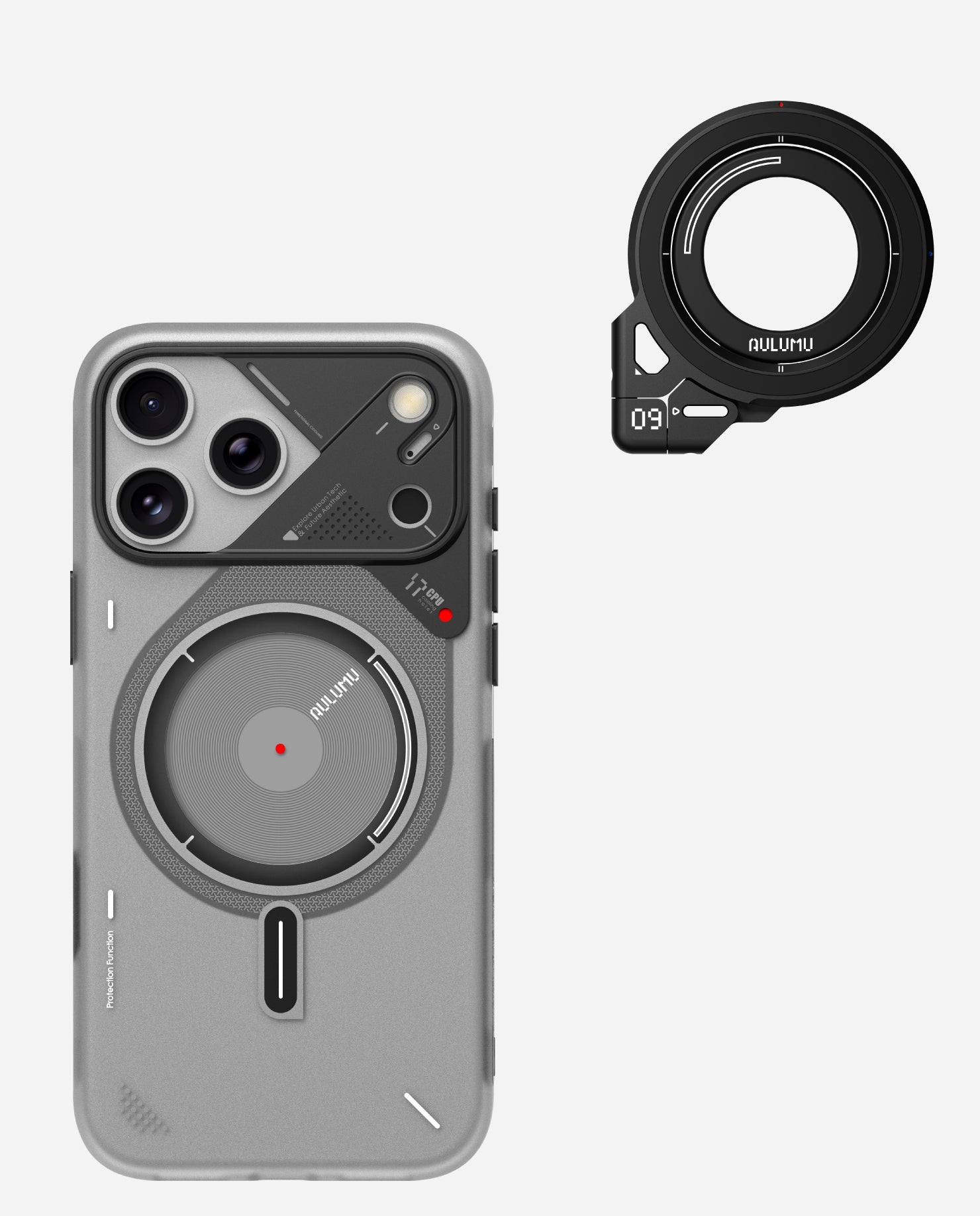 A17 iPhone 17 Series Frosted Case & G09 Infinite 360° Magnetic Stand