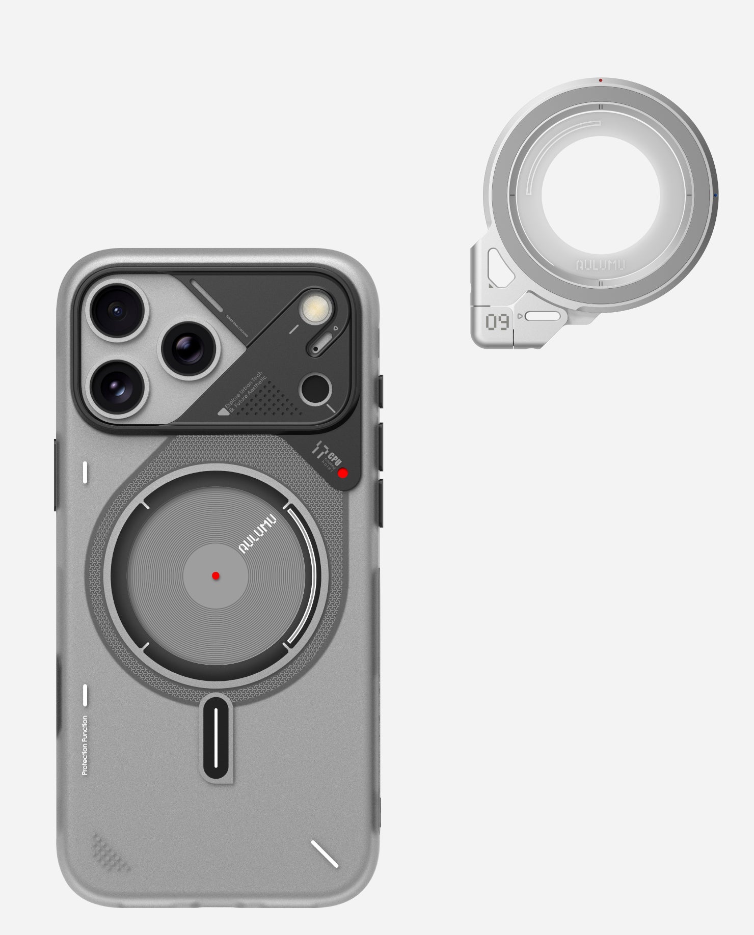 A17 iPhone 17 Series Frosted Case & G09 Infinite 360° Magnetic Stand