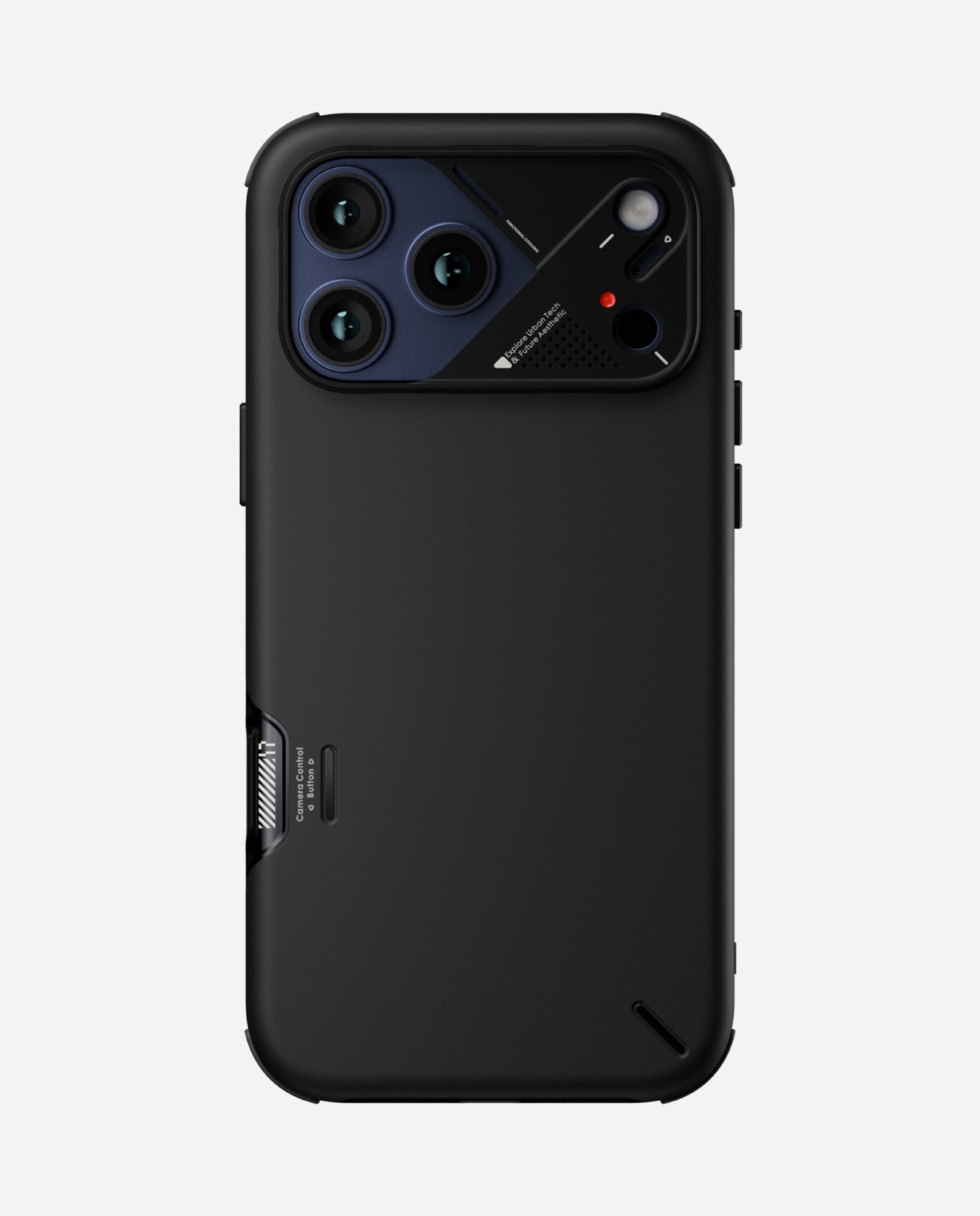 aulumu shockproof iPhone 17 case with sliding camera cover (alternate angle)
