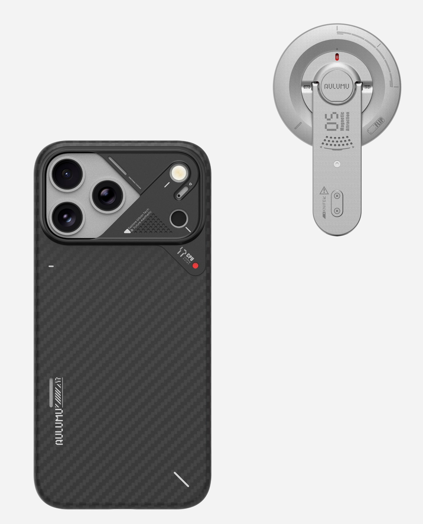 iPhone 17 Pro / Pro Max Aramid Fiber Case & G05 Air Next-Gen Hi-Per Magnetic Stand