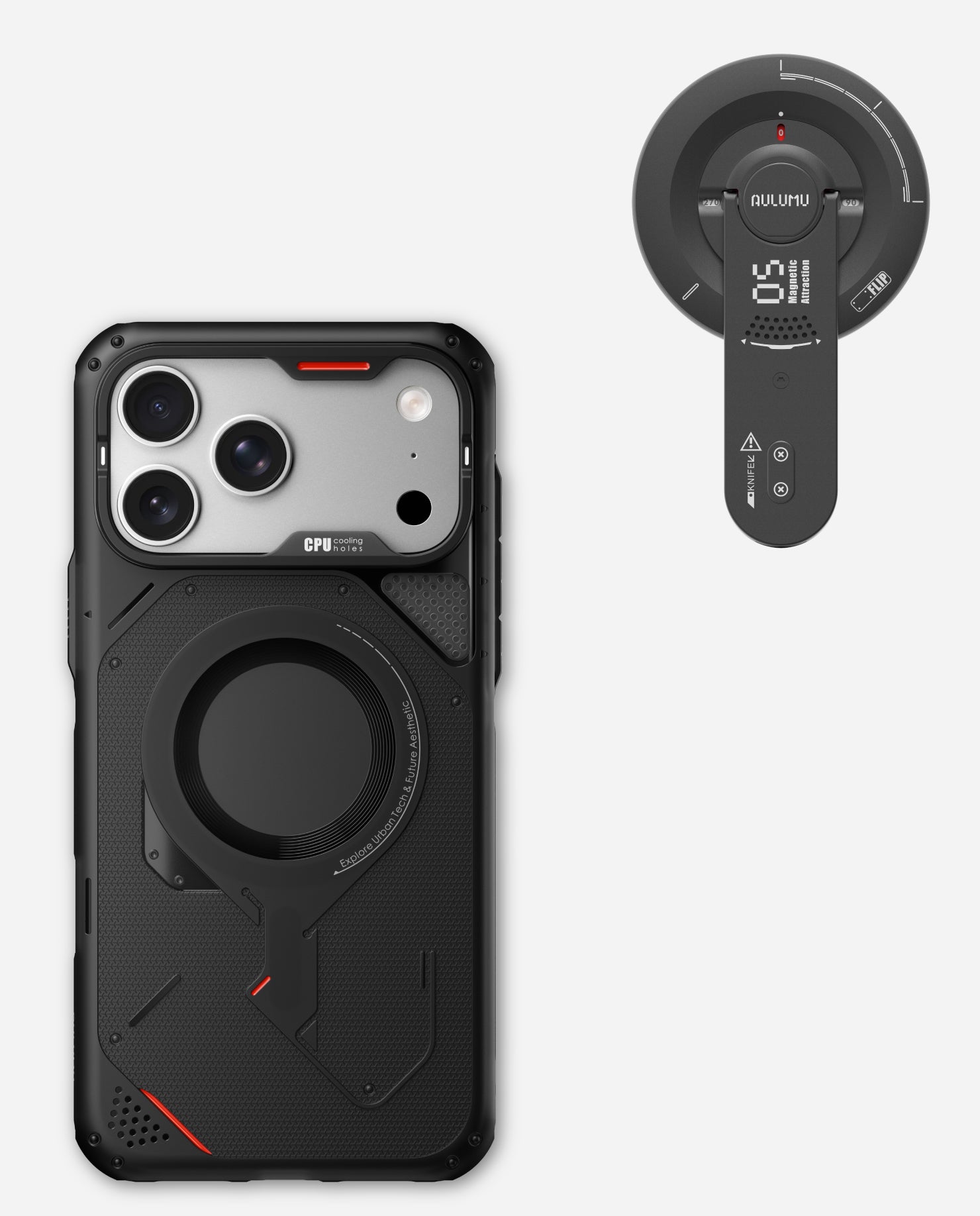 iPhone 17 Pro / Pro Max Rugged Outdoor Case & G05 Air Next-Gen Hi-Per Magnetic Stand