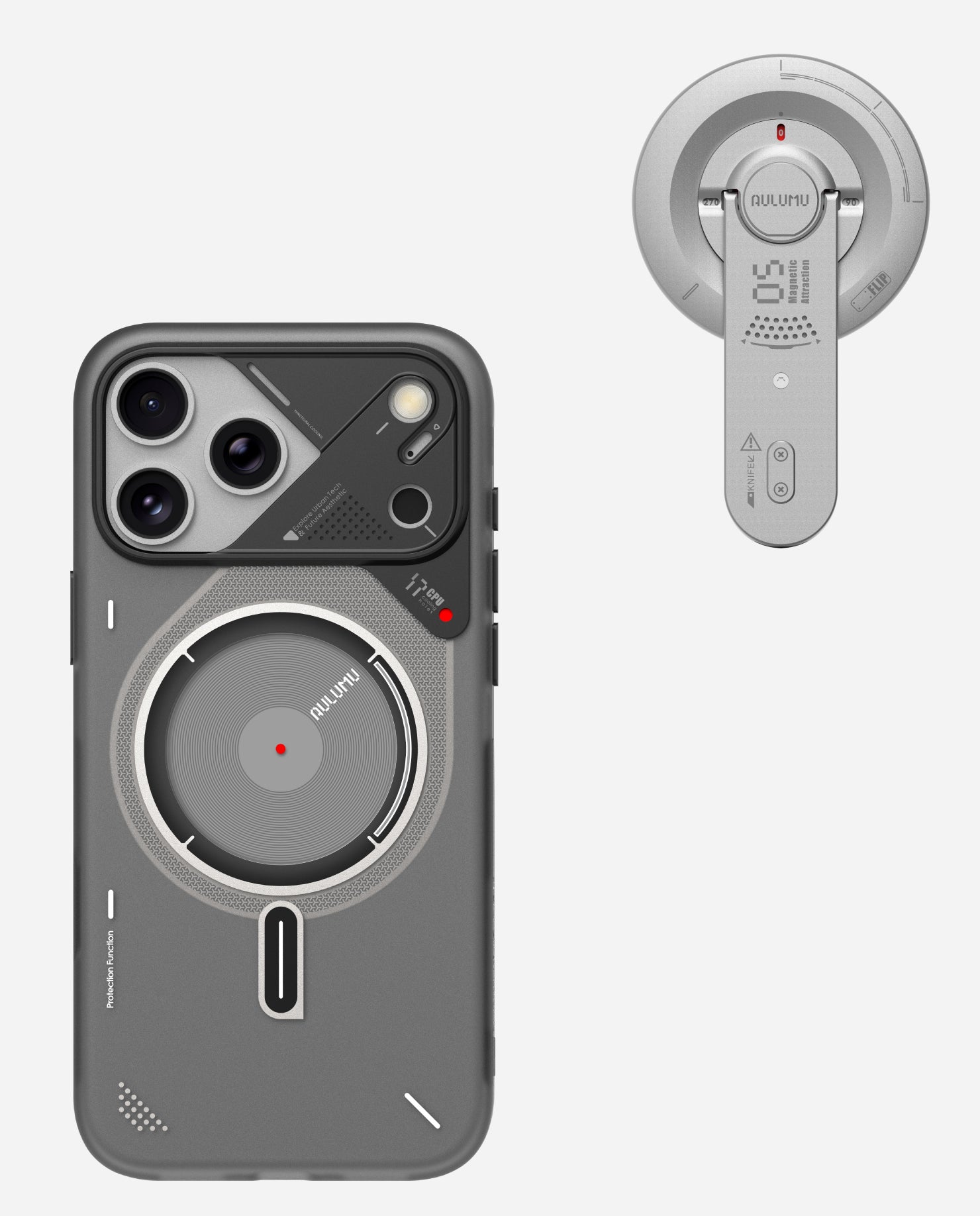 iPhone 17 Pro / Pro Max Frosted Case & G05 Air Next-Gen Hi-Per Magnetic Stand