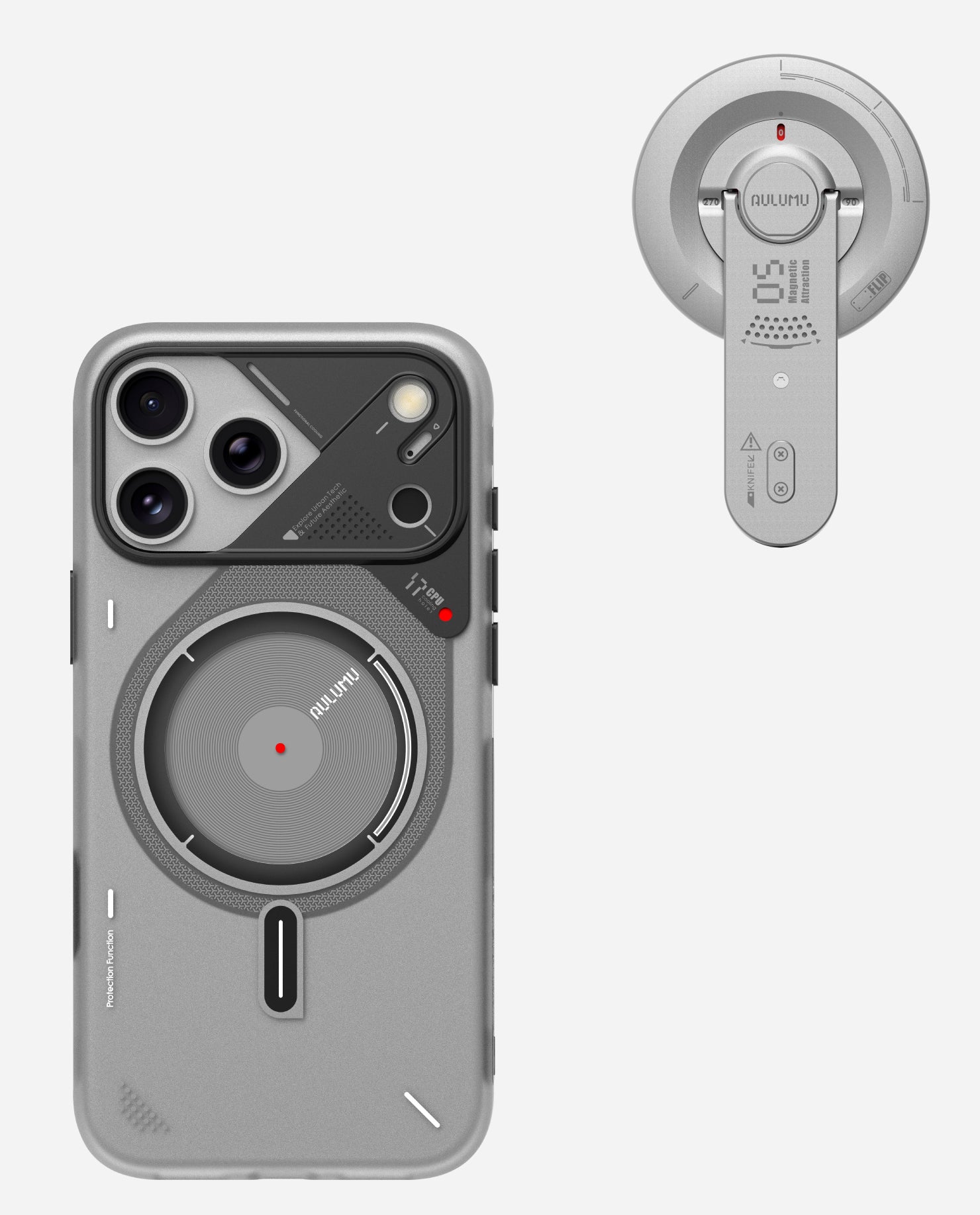 iPhone 17 Pro / Pro Max Frosted Case & G05 Air Next-Gen Hi-Per Magnetic Stand