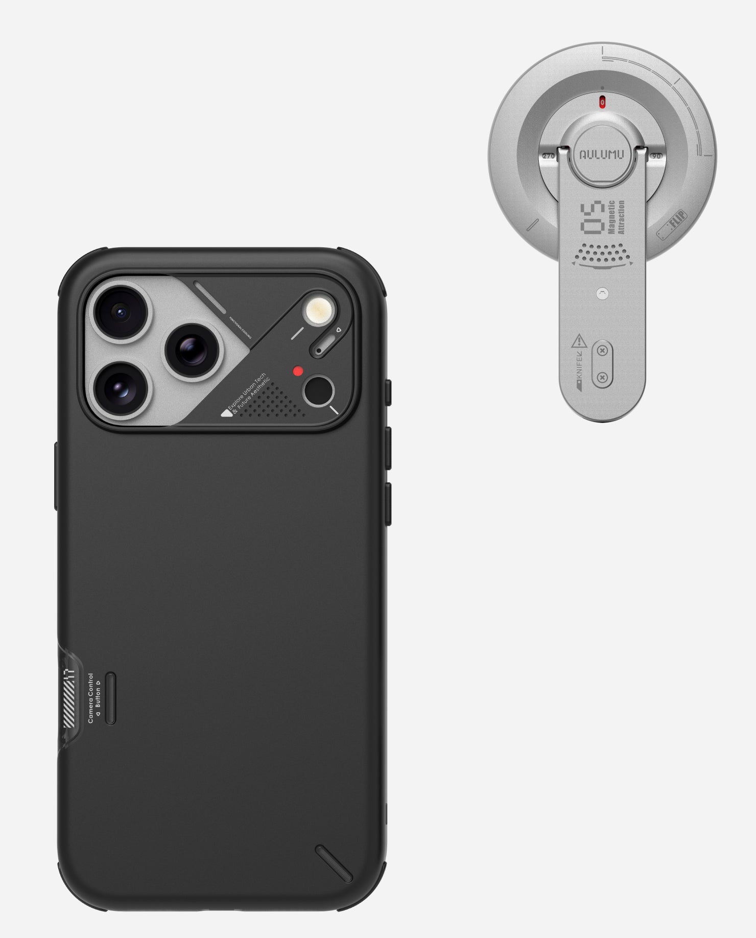 iPhone 17 Pro / Pro Max Slim Shockproof Case & G05 Air Next-Gen Hi-Per Magnetic Stand