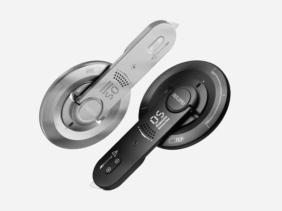 AULUMU G05 Air 5‑in‑1 MagSafe phone kickstand combining adjustable stand, fidget spinner, ceramic cutter and protractor.
