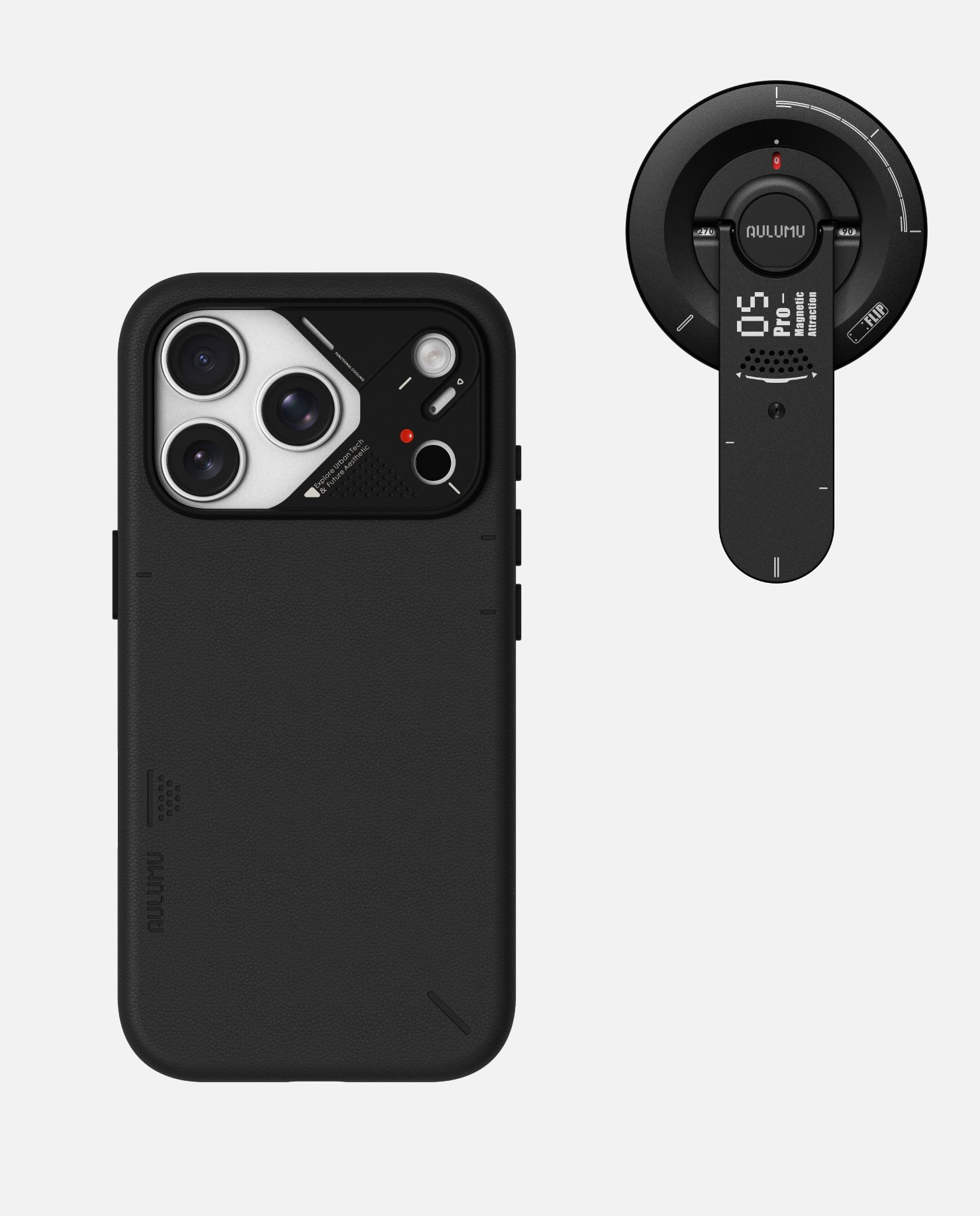 iPhone 17 Pro/Pro Max Vegan Leather Case & G05 Pro Multi-Function Mag Kickstand