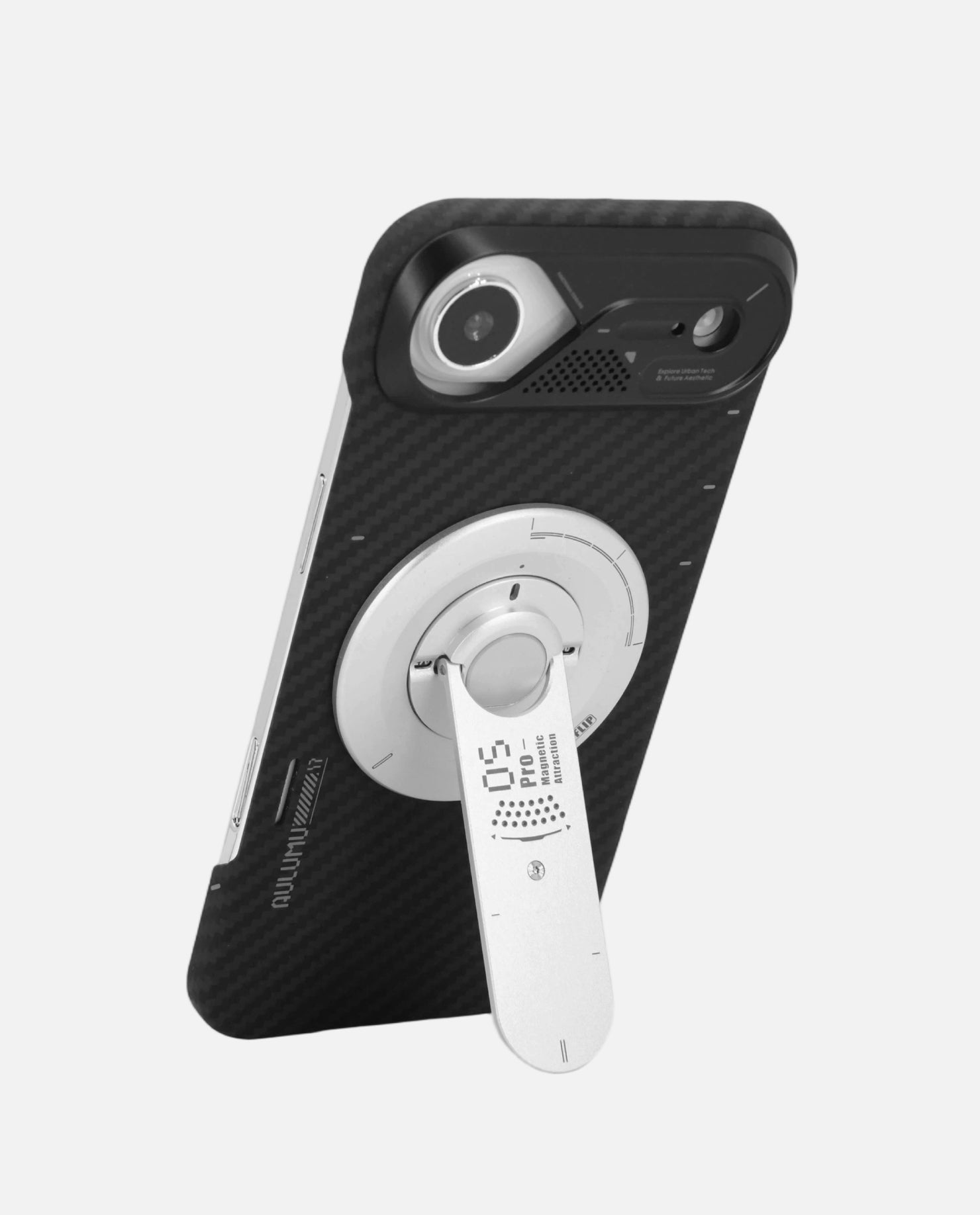 A17 iPhone 17 Series Aramid Fiber Case & G05 Pro Multi-Function Mag Kickstand