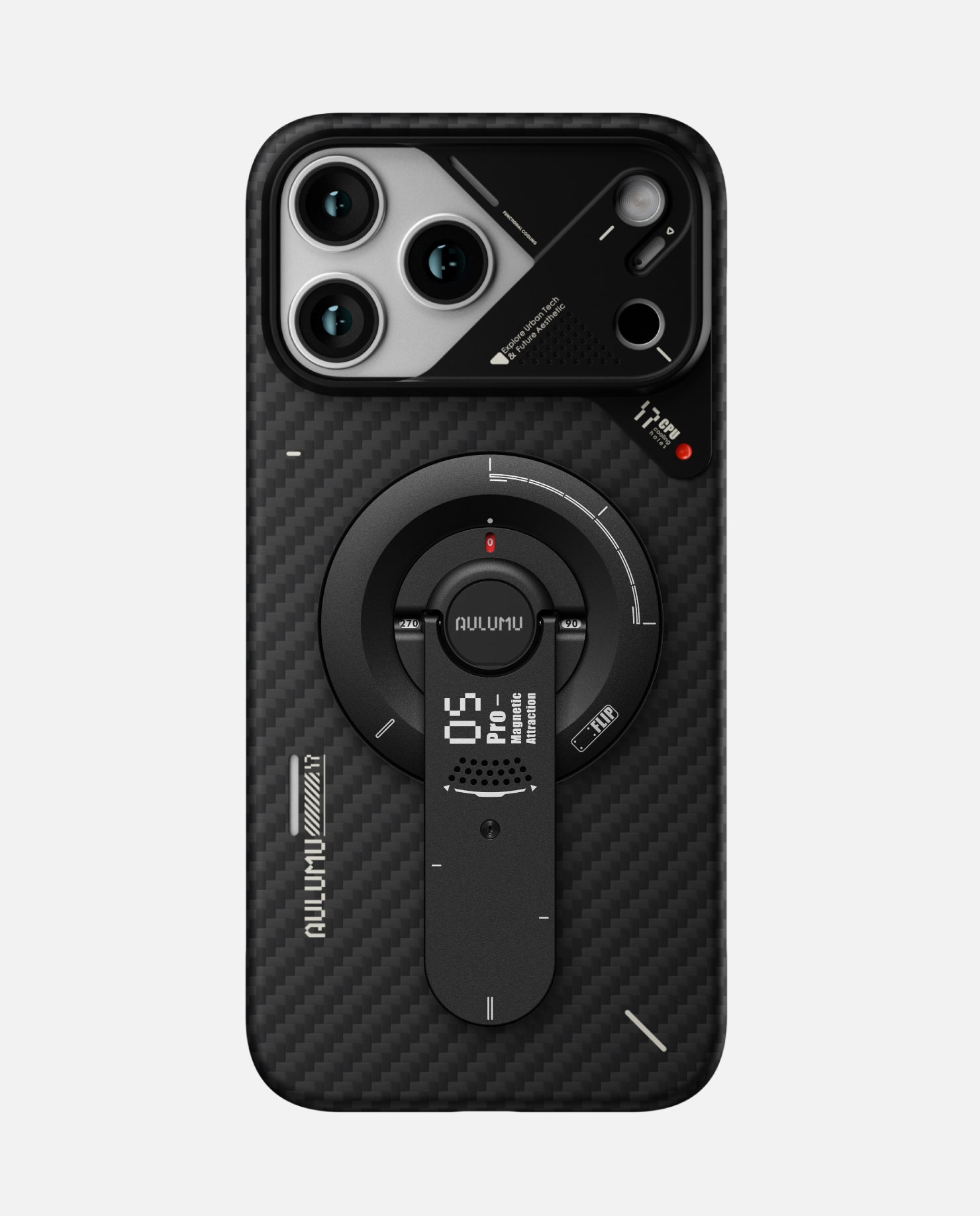 A17 iPhone 17 Series Aramid Fiber Case & G05 Pro Multi-Function Mag Kickstand