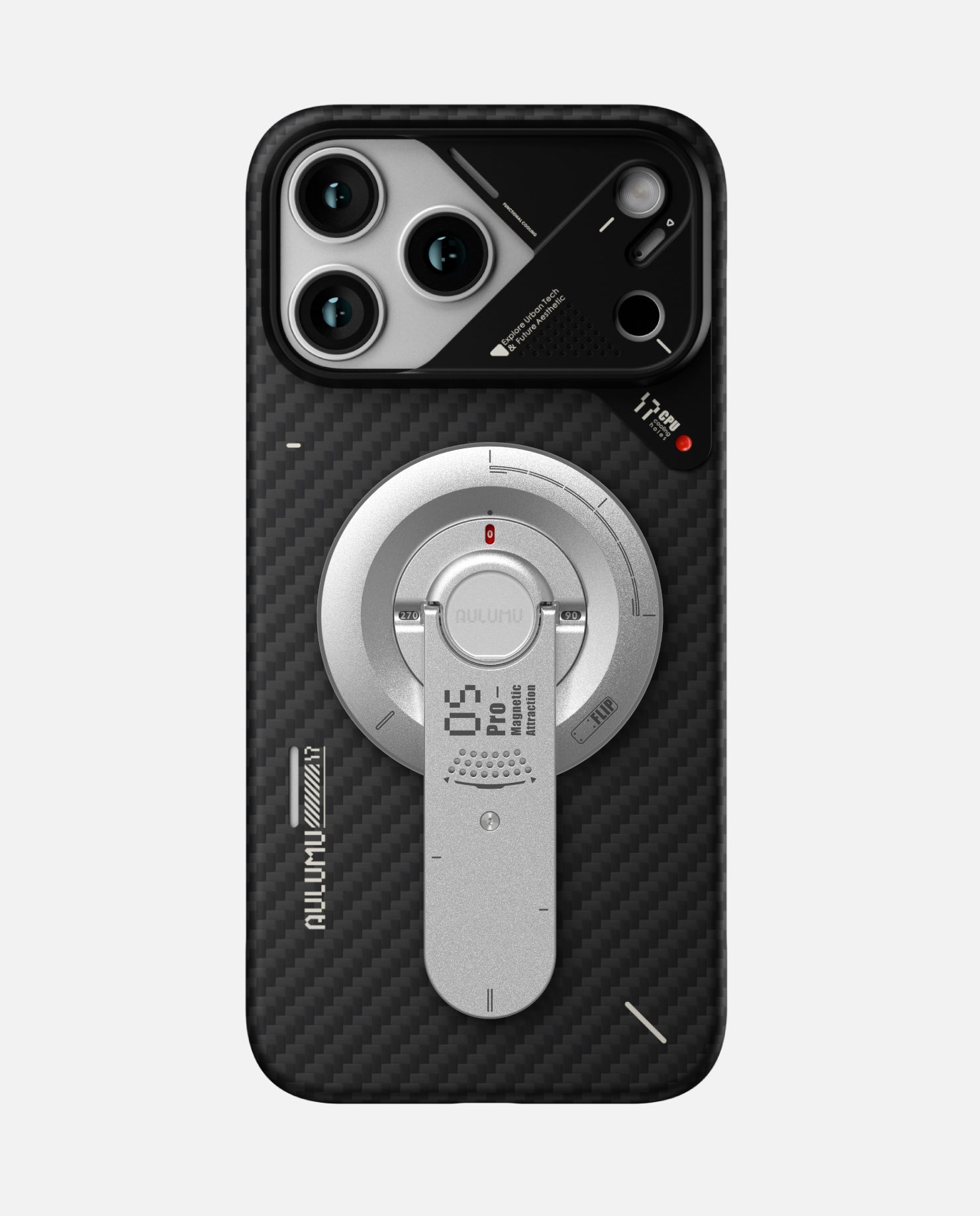 A17 iPhone 17 Series Aramid Fiber Case & G05 Pro Multi-Function Mag Kickstand