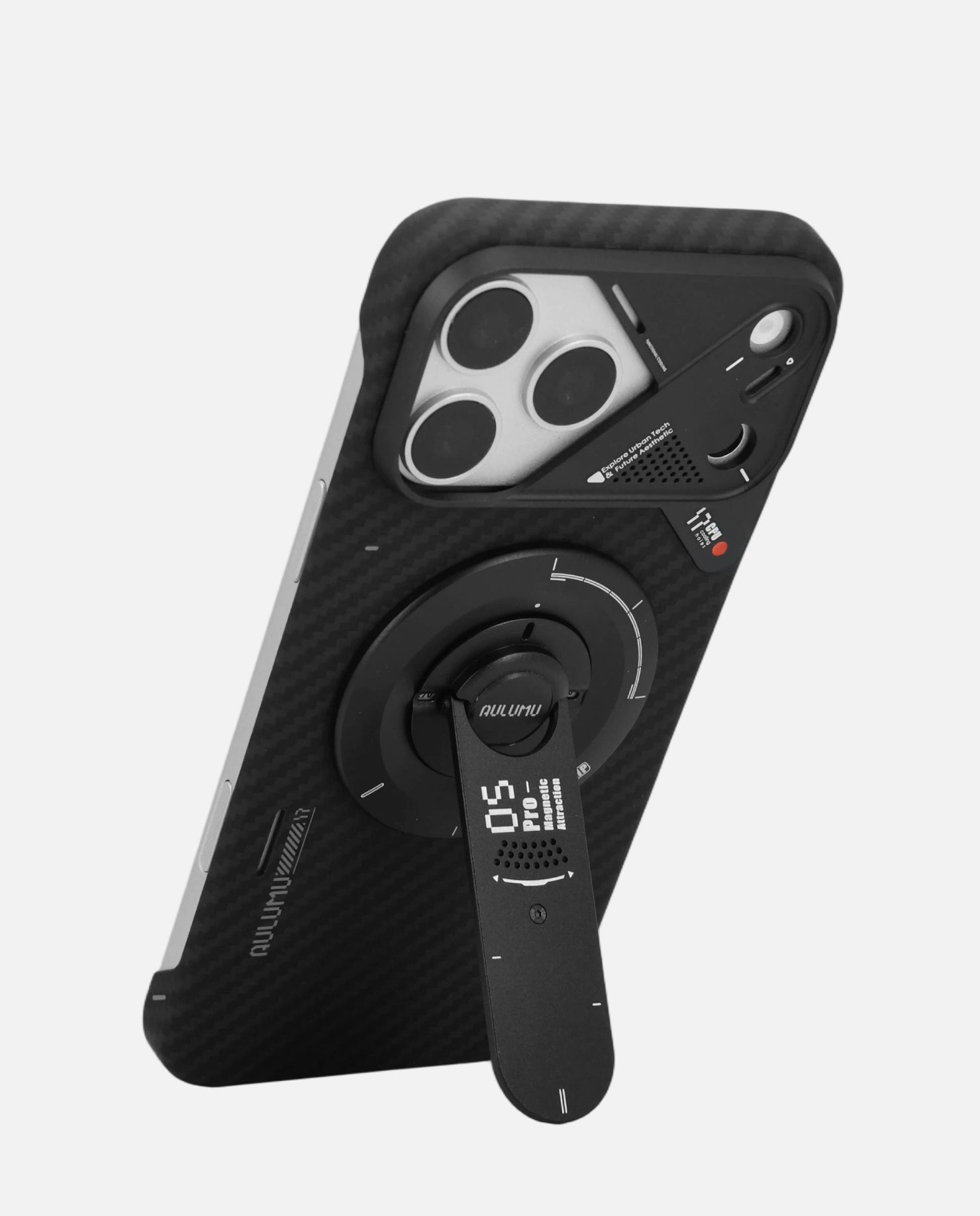 A17 iPhone 17 Series Aramid Fiber Case & G05 Pro Multi-Function Mag Kickstand
