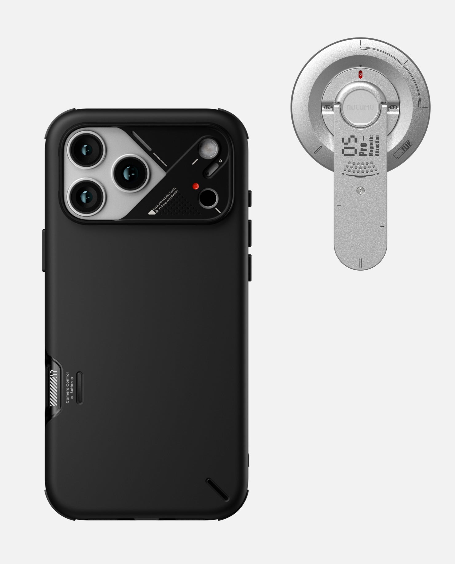 iPhone 17 Pro / Pro Max Slim Shockproof Case & G05 Pro Multi-Function Mag Kickstand