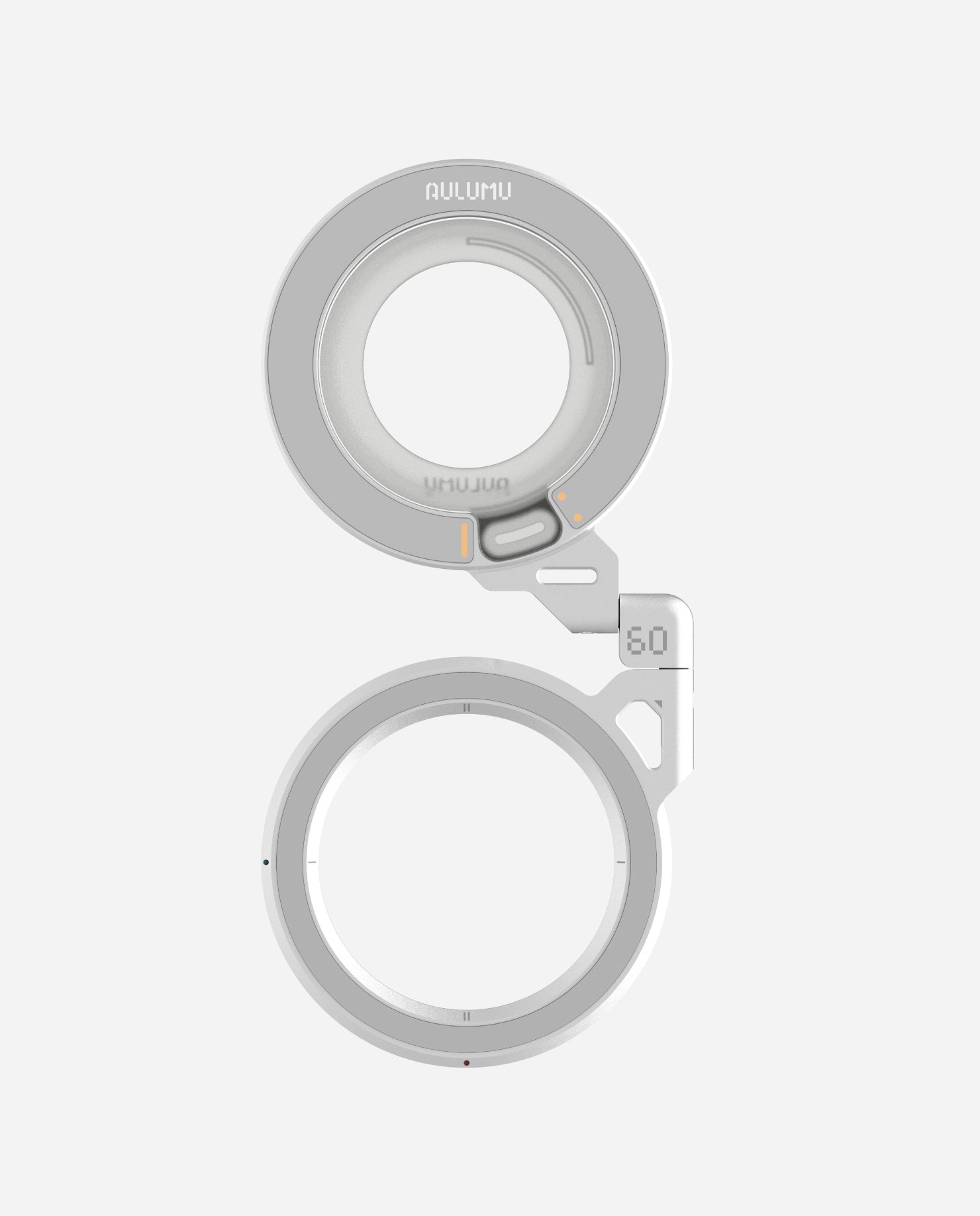 AULUMU G09 Infinite 360° MagSafe stand showcasing its three‑axis rotating ring design
