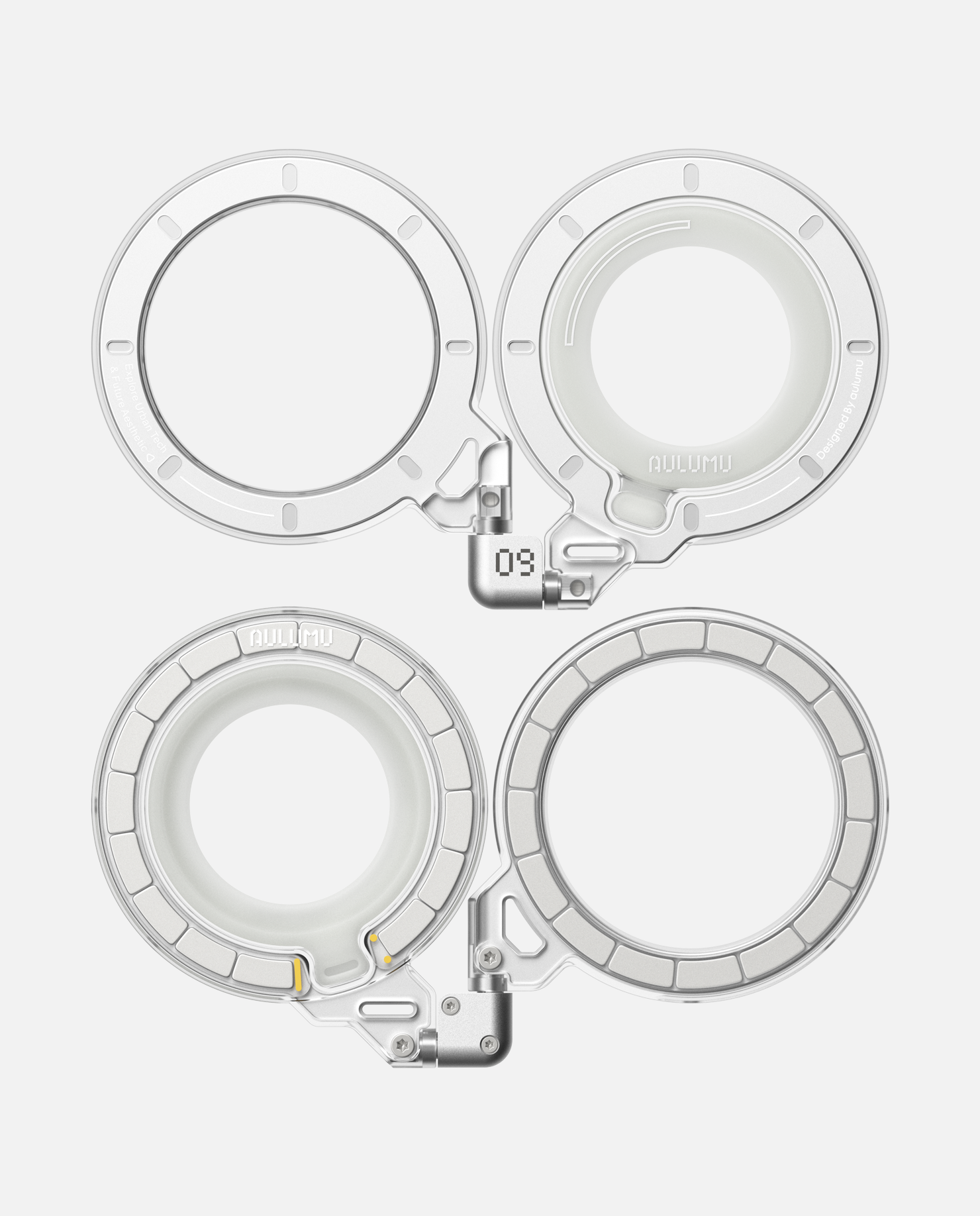 G09 Ghost Transparent Infinite 360° Magnetic Stand