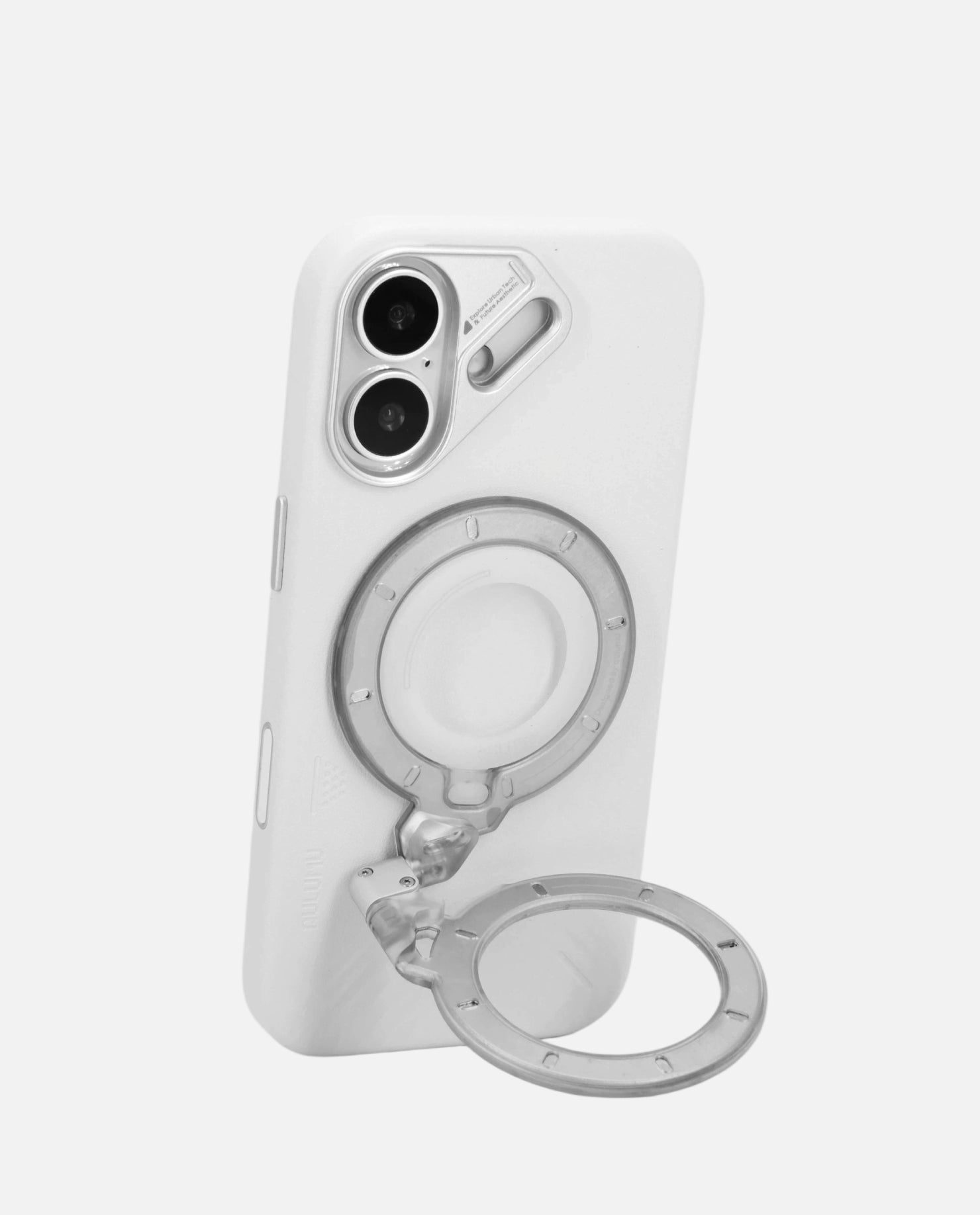A17 iPhone 17 Series Vegan Leather Case & G09 Ghost Infinite 360° Magnetic Stand