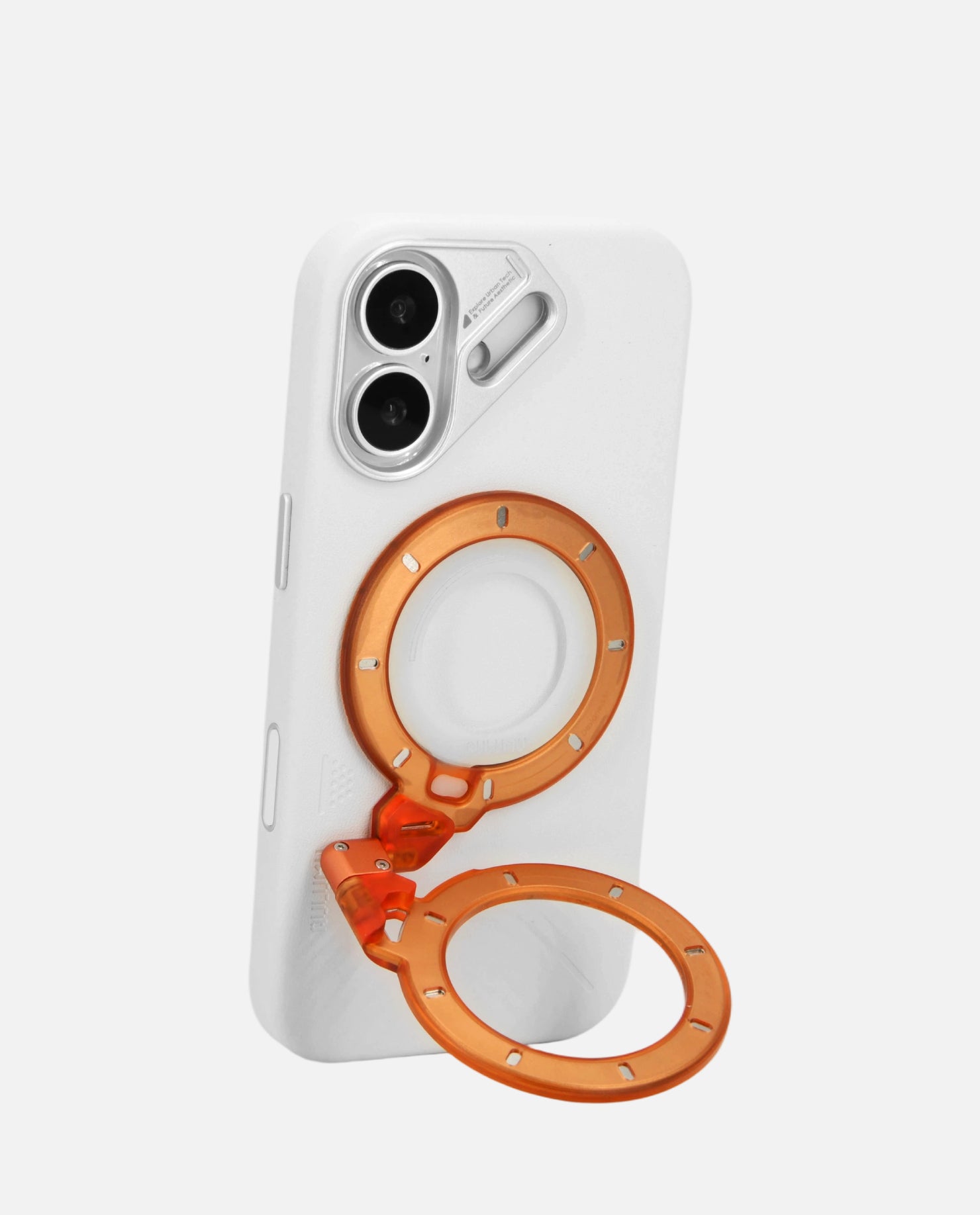 A17 iPhone 17 Series Vegan Leather Case & G09 Ghost Infinite 360° Magnetic Stand