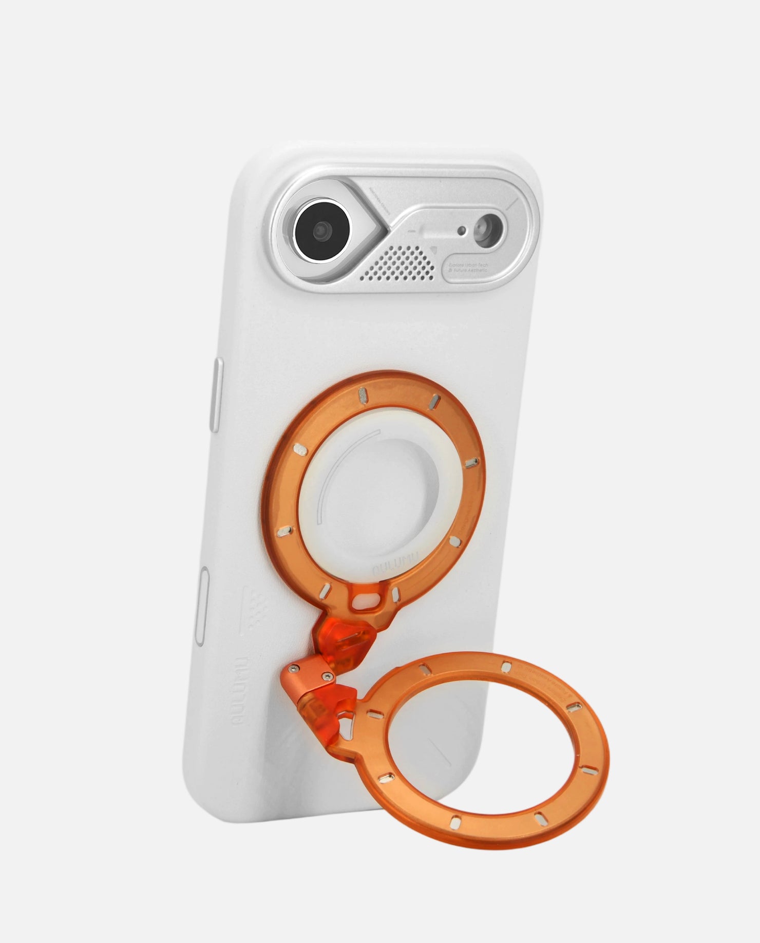 A17 iPhone 17 Series Vegan Leather Case & G09 Ghost Infinite 360° Magnetic Stand