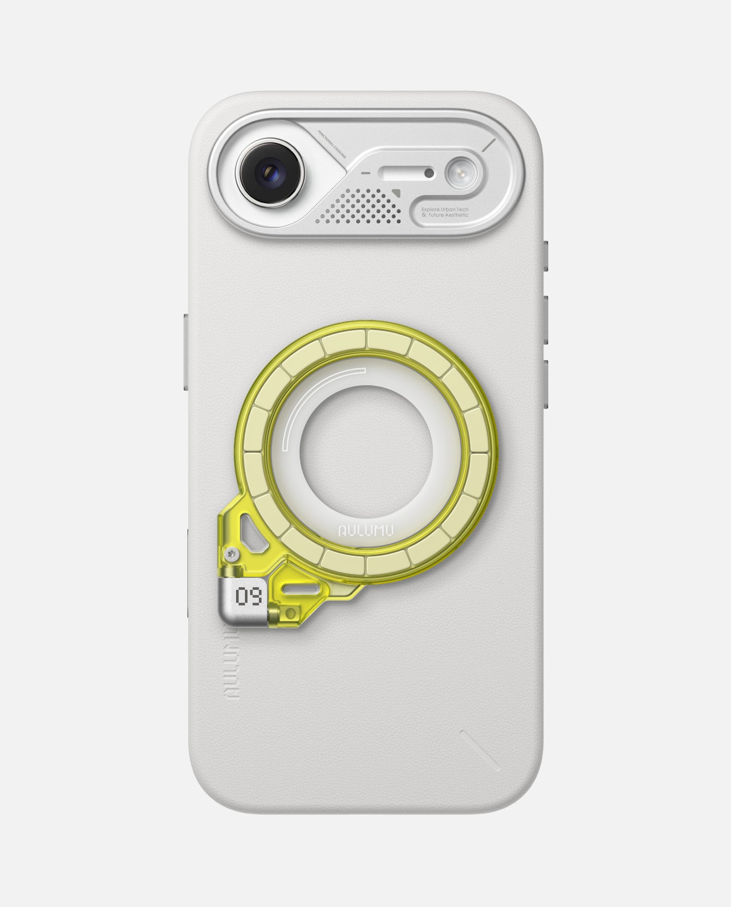 A17 iPhone 17 Series Vegan Leather Case & G09 Ghost Infinite 360° Magnetic Stand